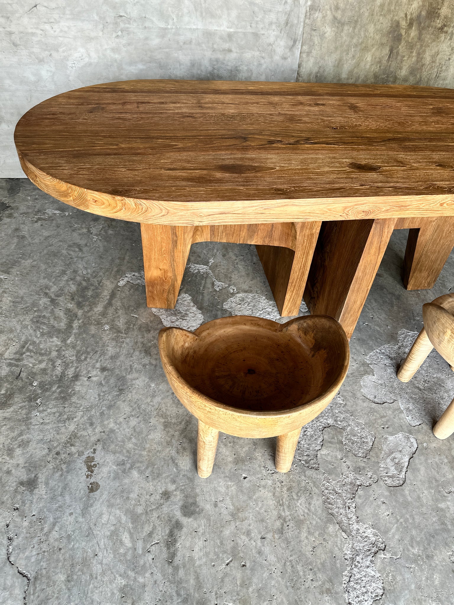 Immense table en teck massif 2m10x1m