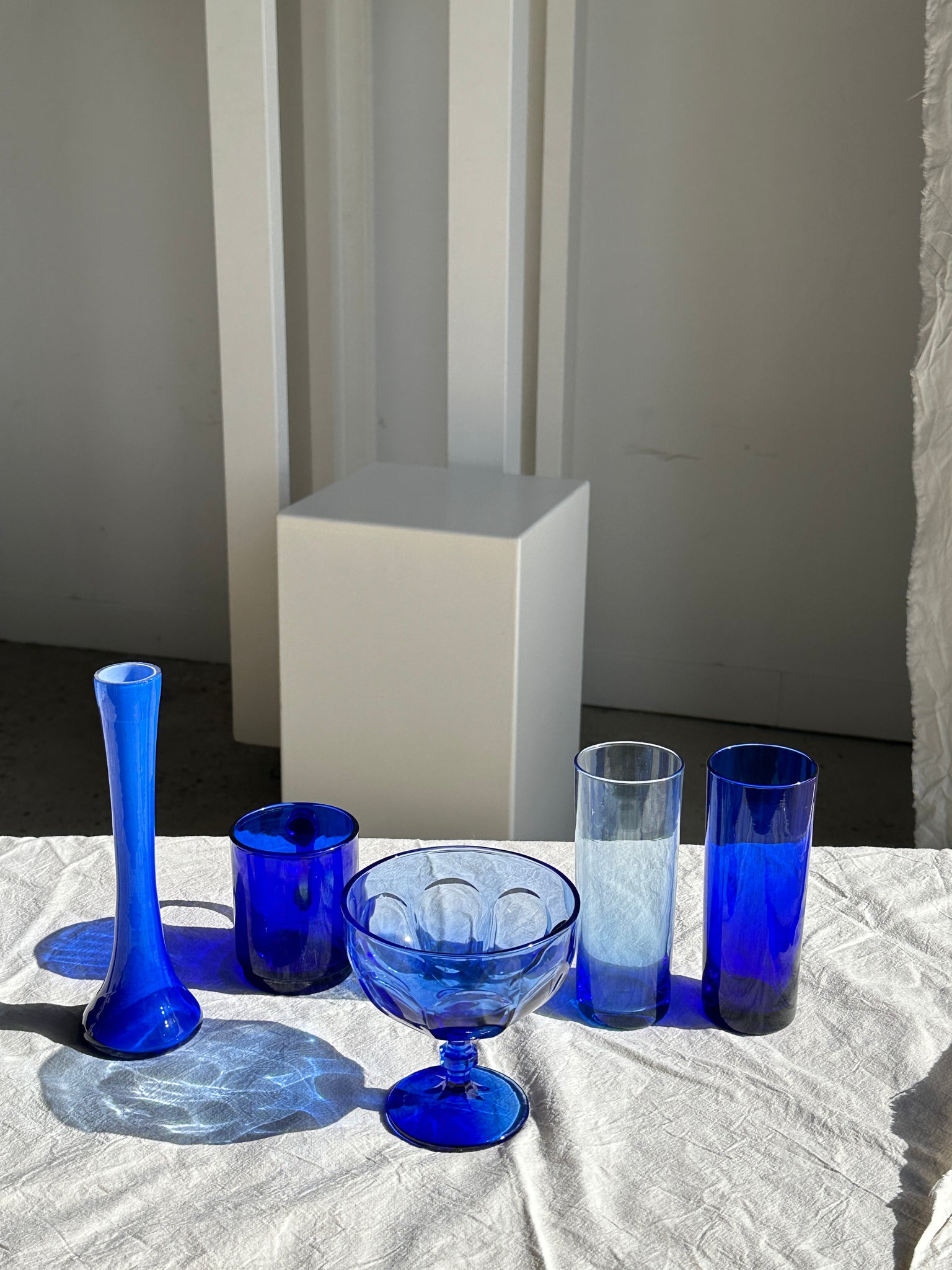 Petit vase soliflore bleu