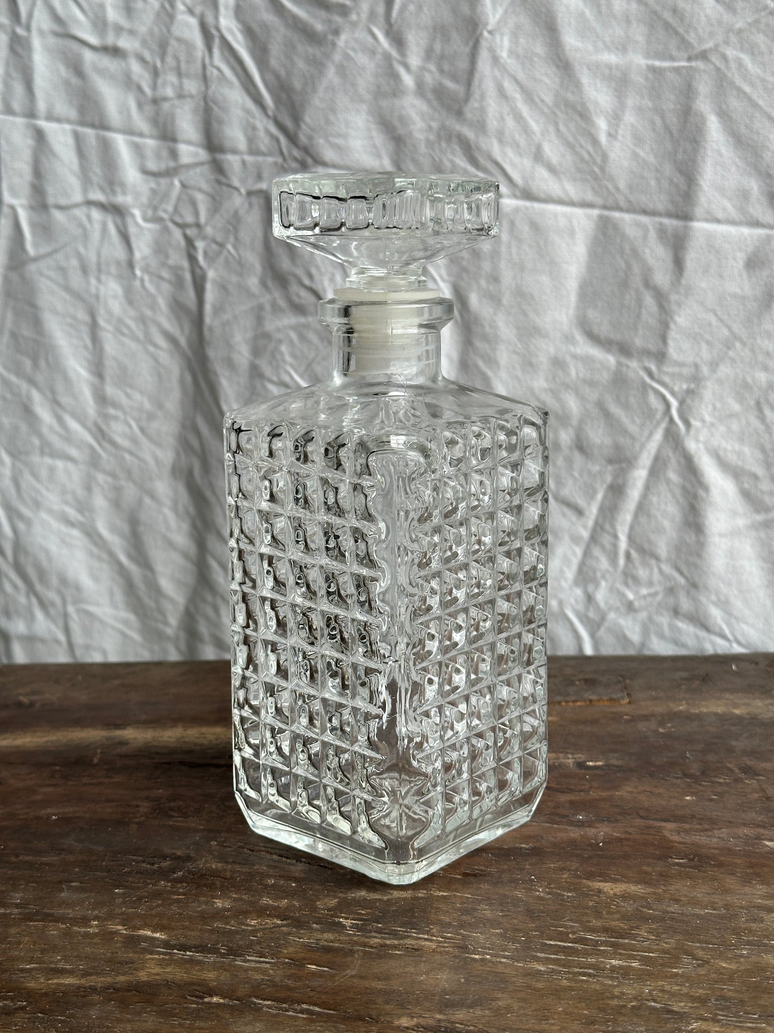 Carafe à whisky pointes de diamant H23