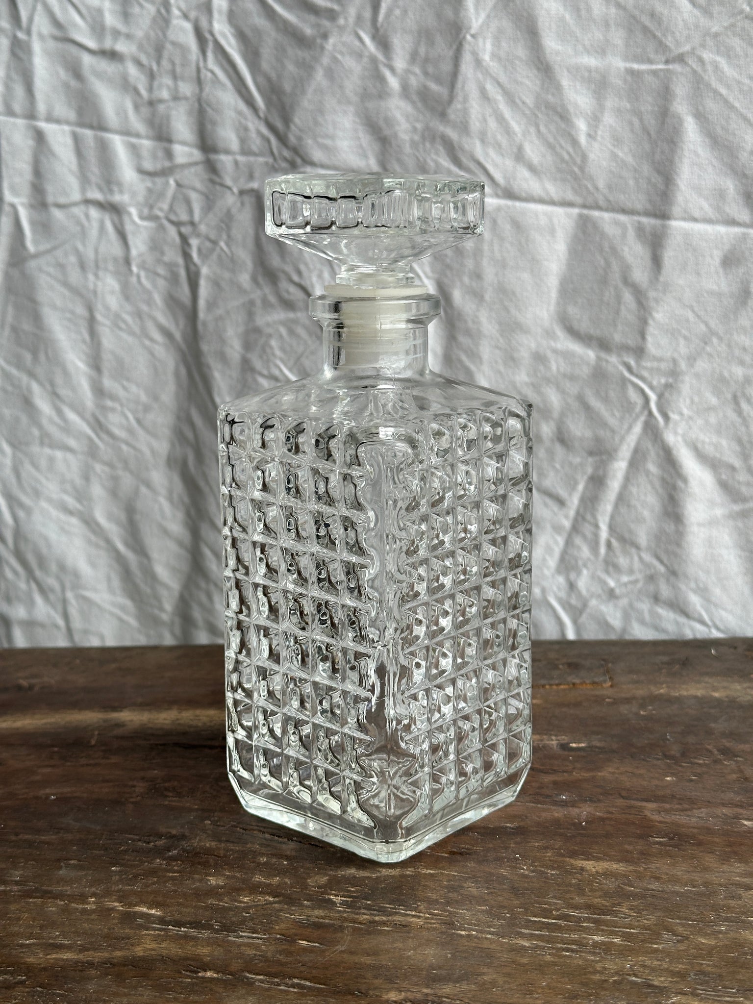 Carafe à whisky pointes de diamant H23