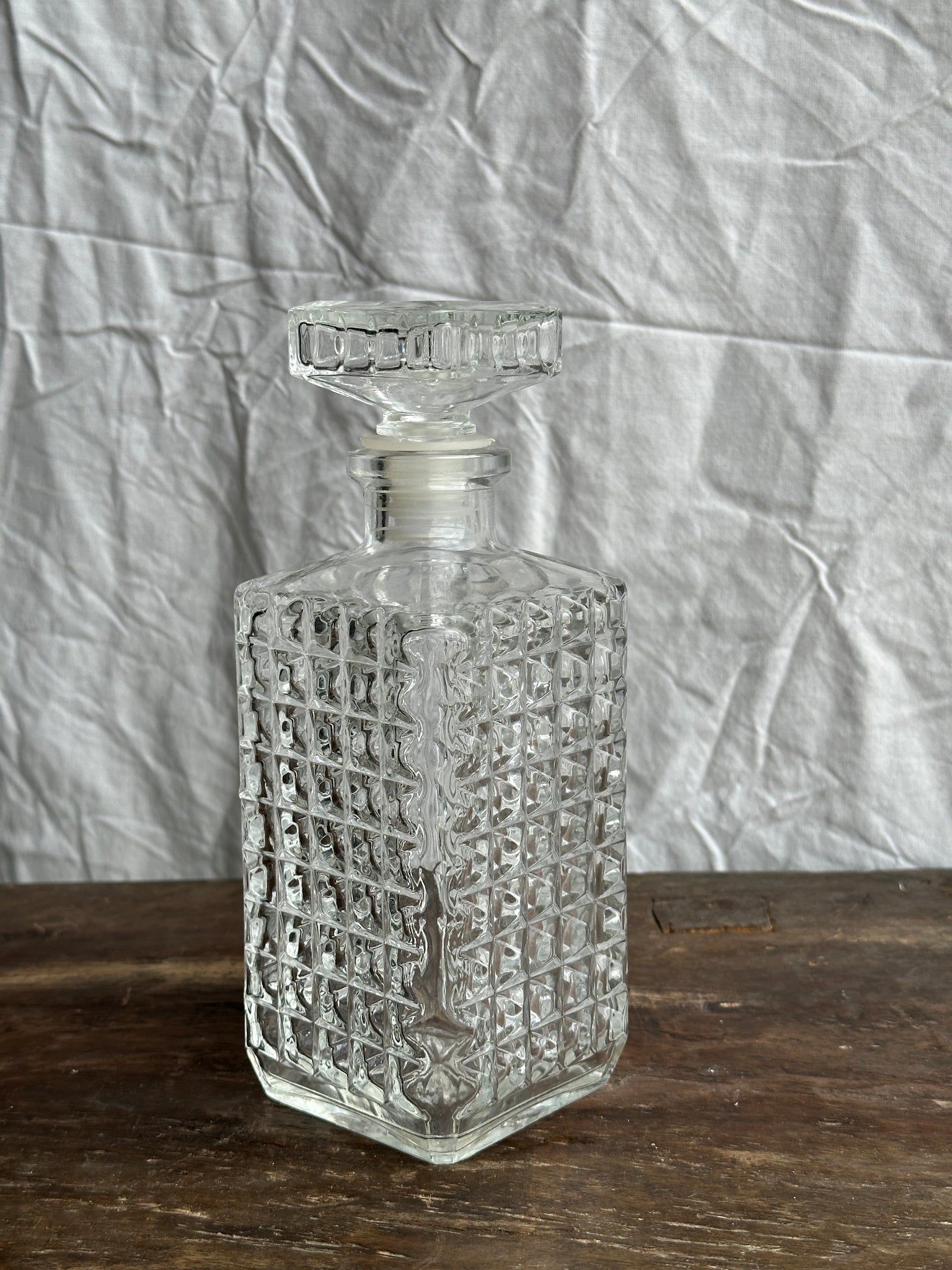 Carafe à whisky pointes de diamant H23