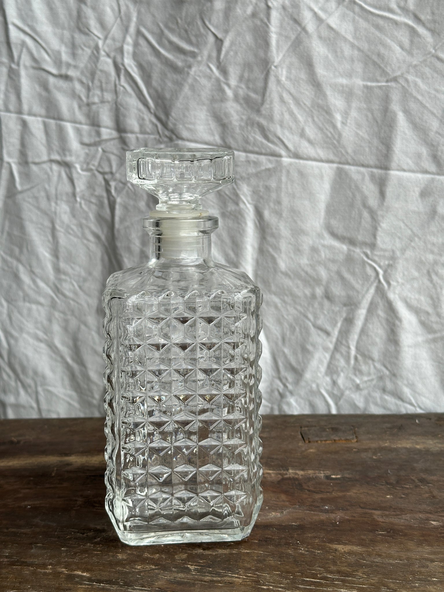 Carafe à whisky pointes de diamant H23