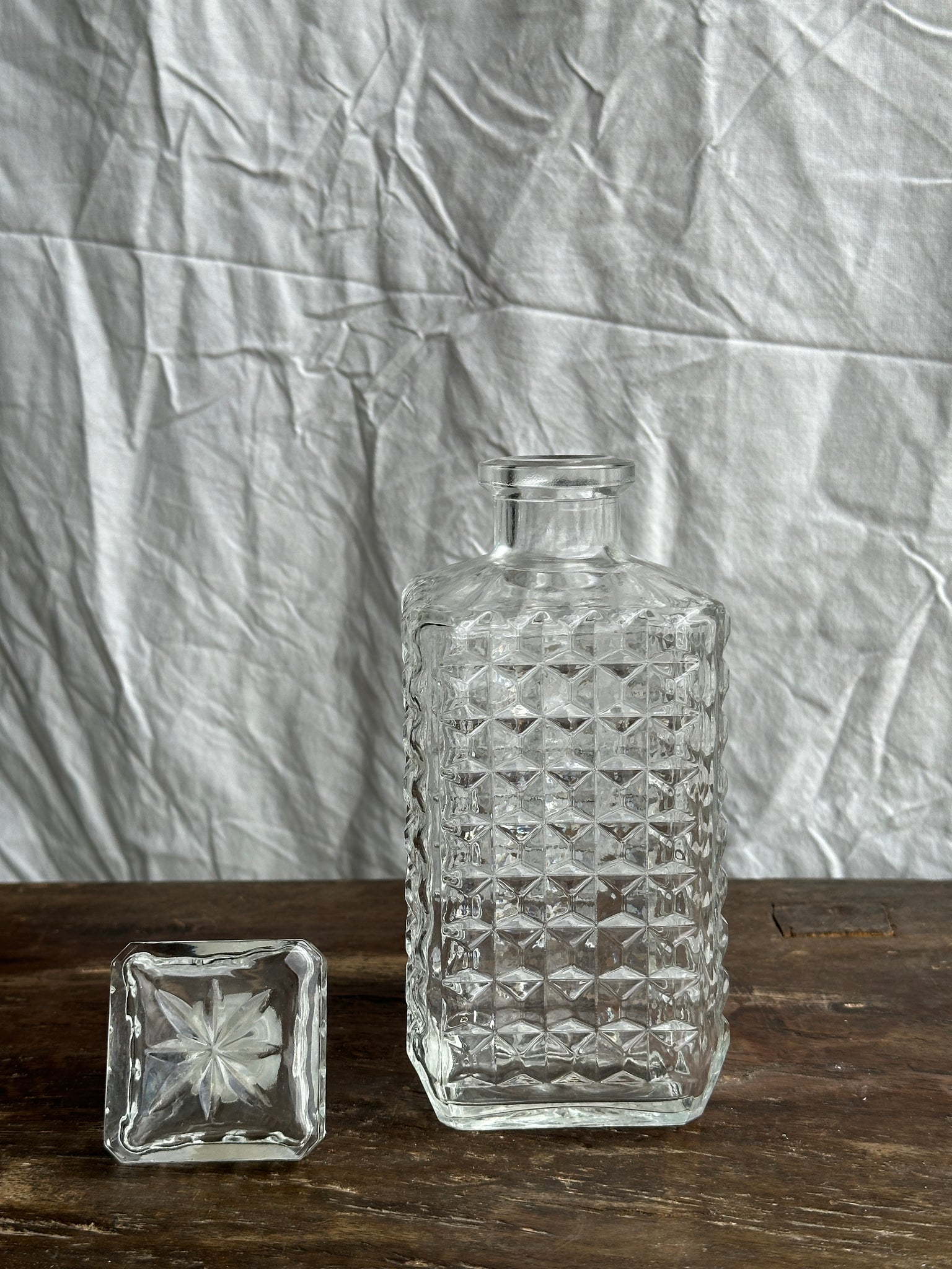 Carafe à whisky pointes de diamant H23