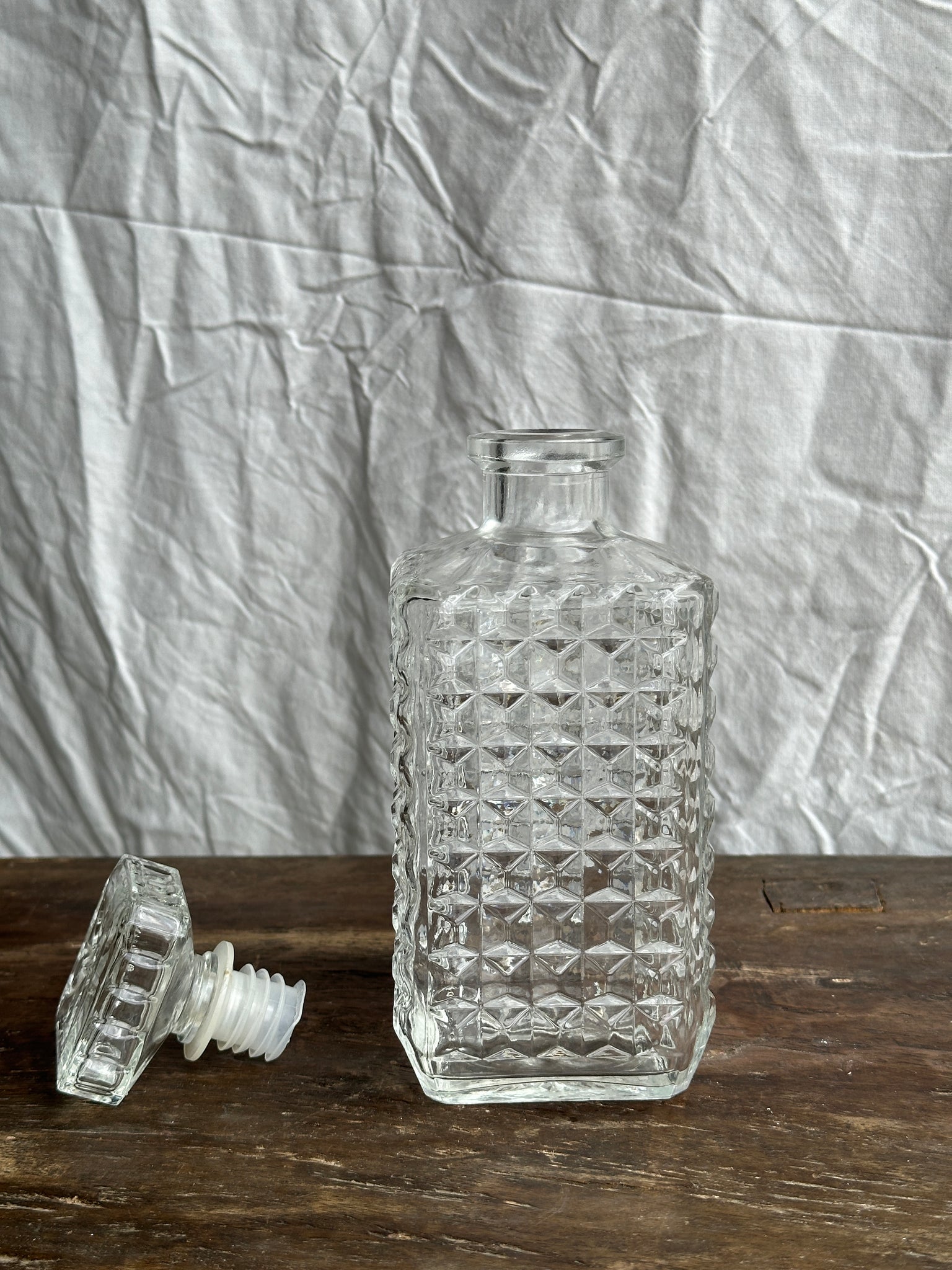 Carafe à whisky pointes de diamant H23