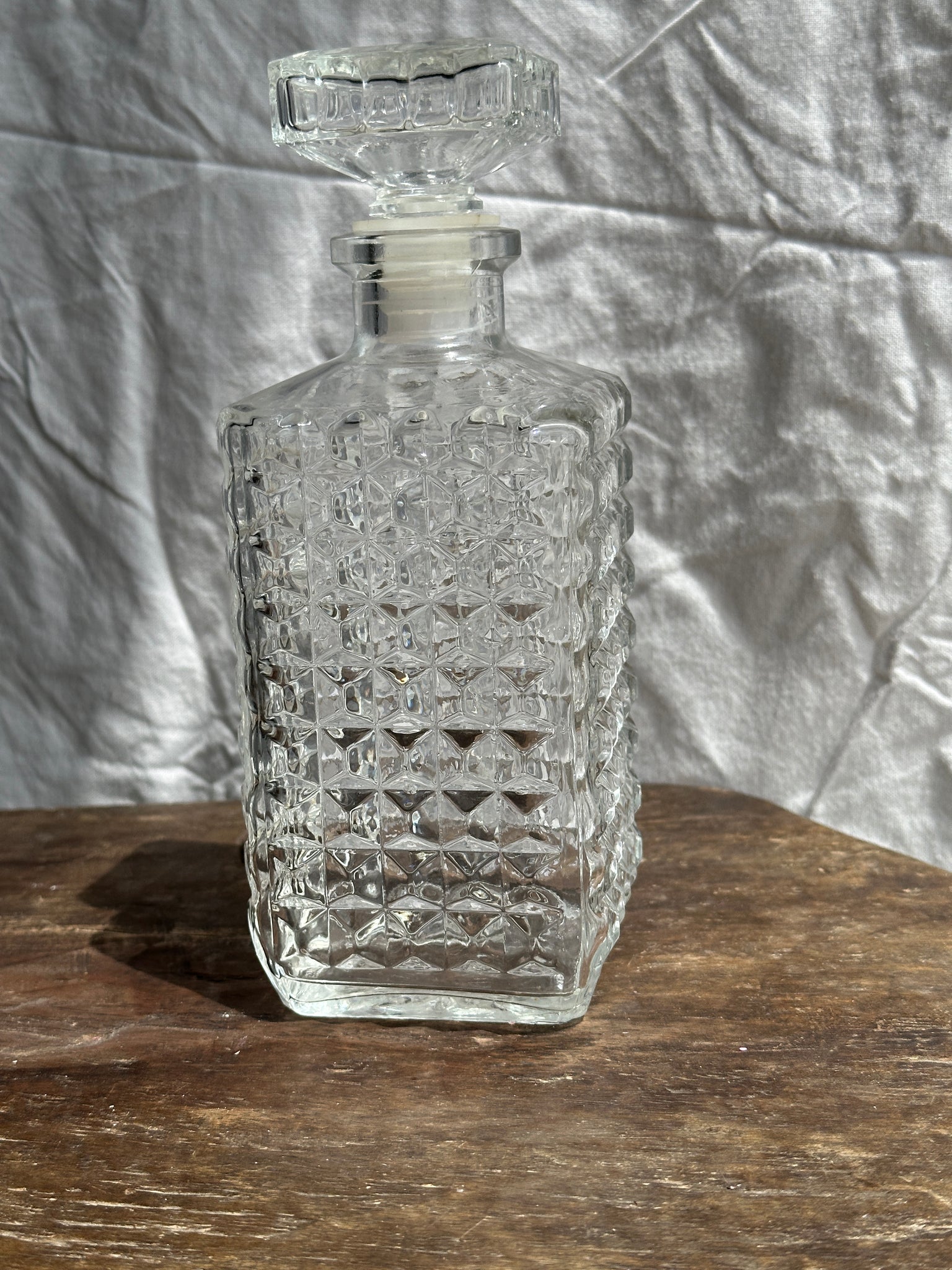 Carafe à whisky pointes de diamant H23