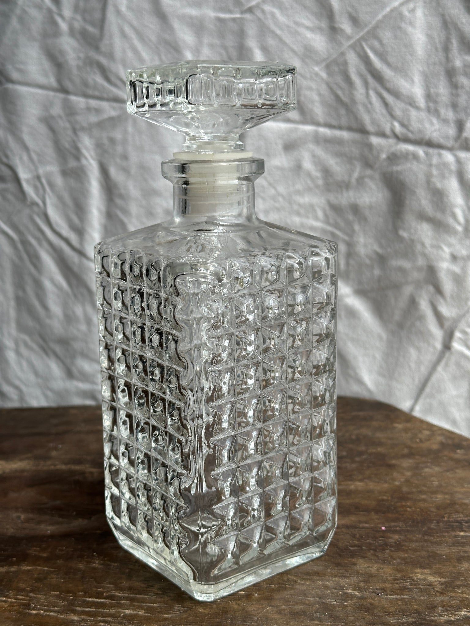 Carafe à whisky pointes de diamant H23