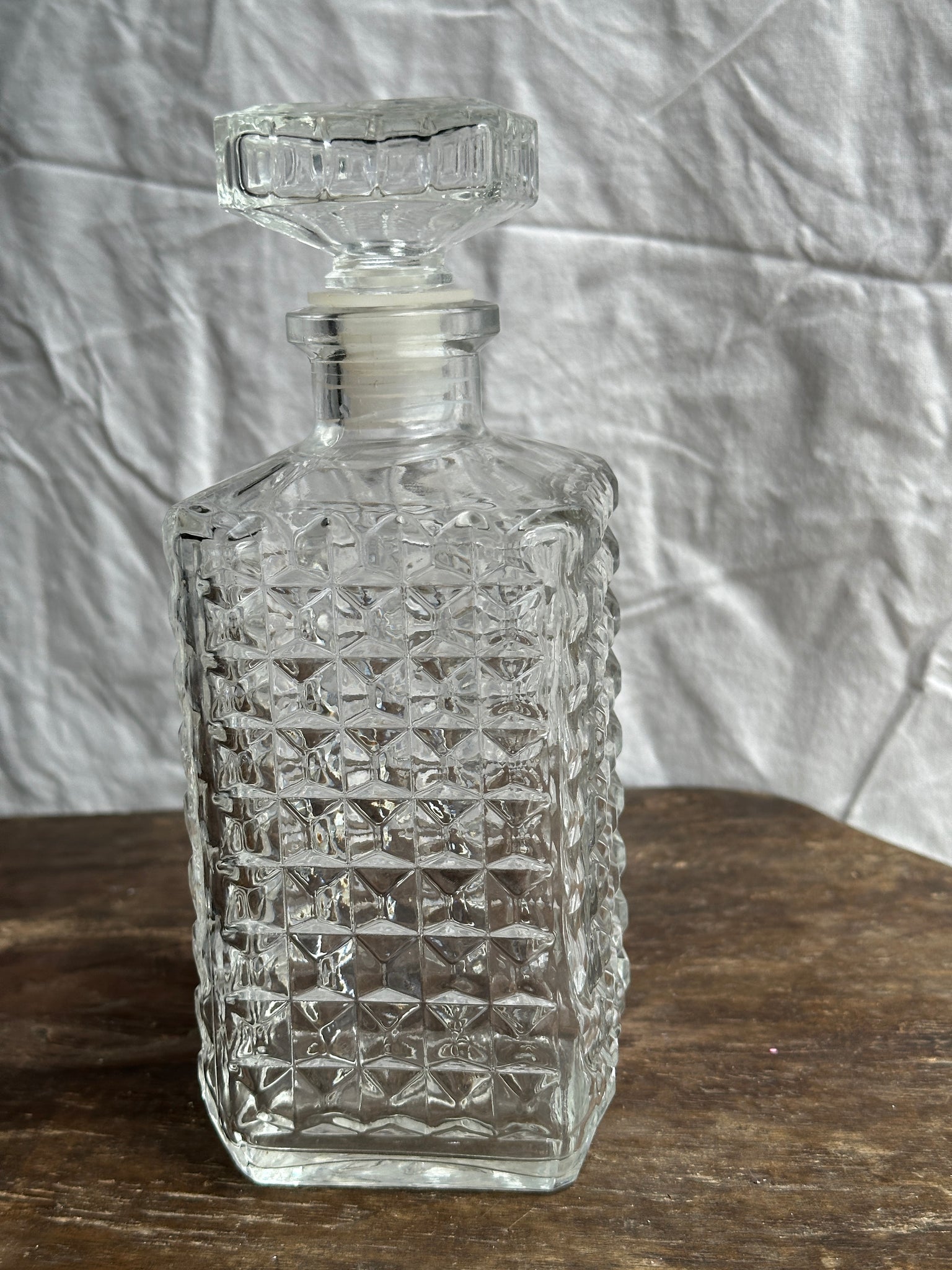 Carafe à whisky pointes de diamant H23