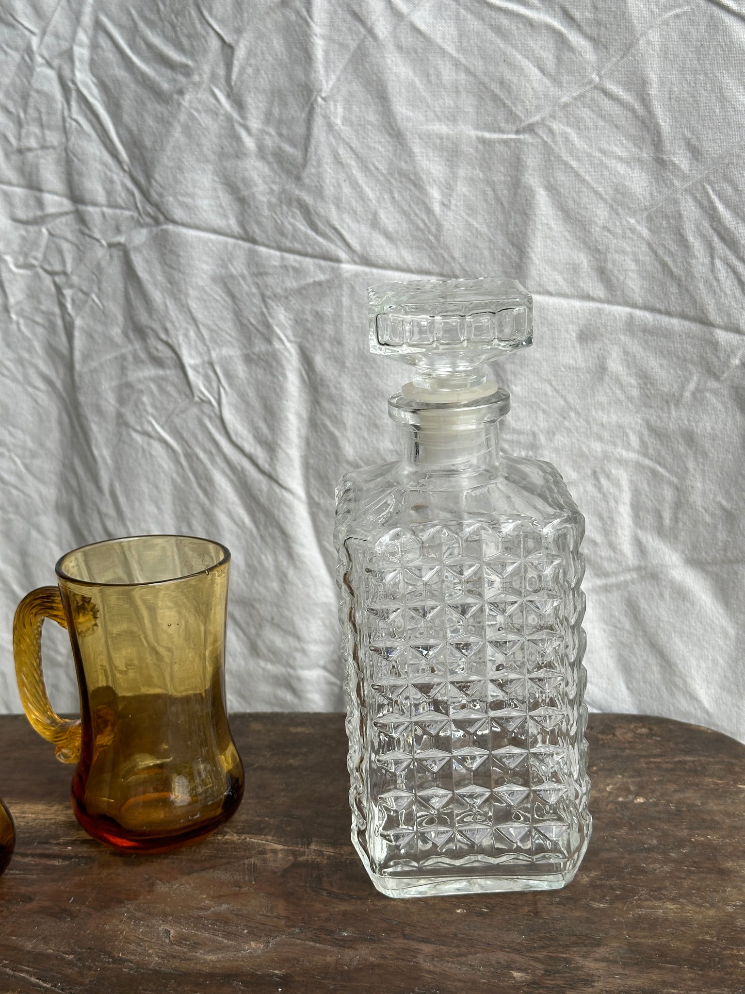 Carafe à whisky pointes de diamant H23