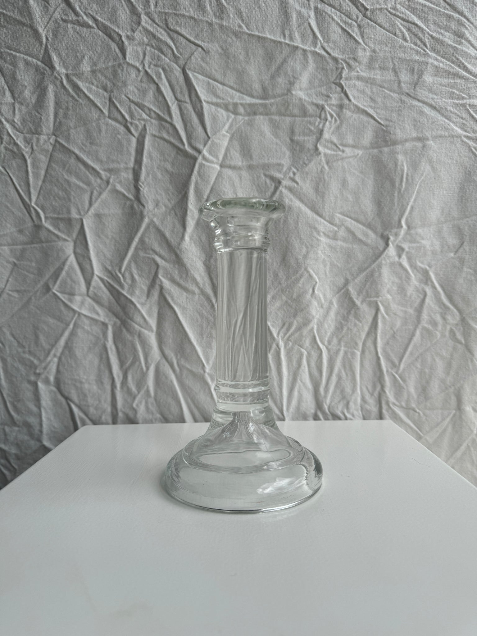 Bougeoir en verre