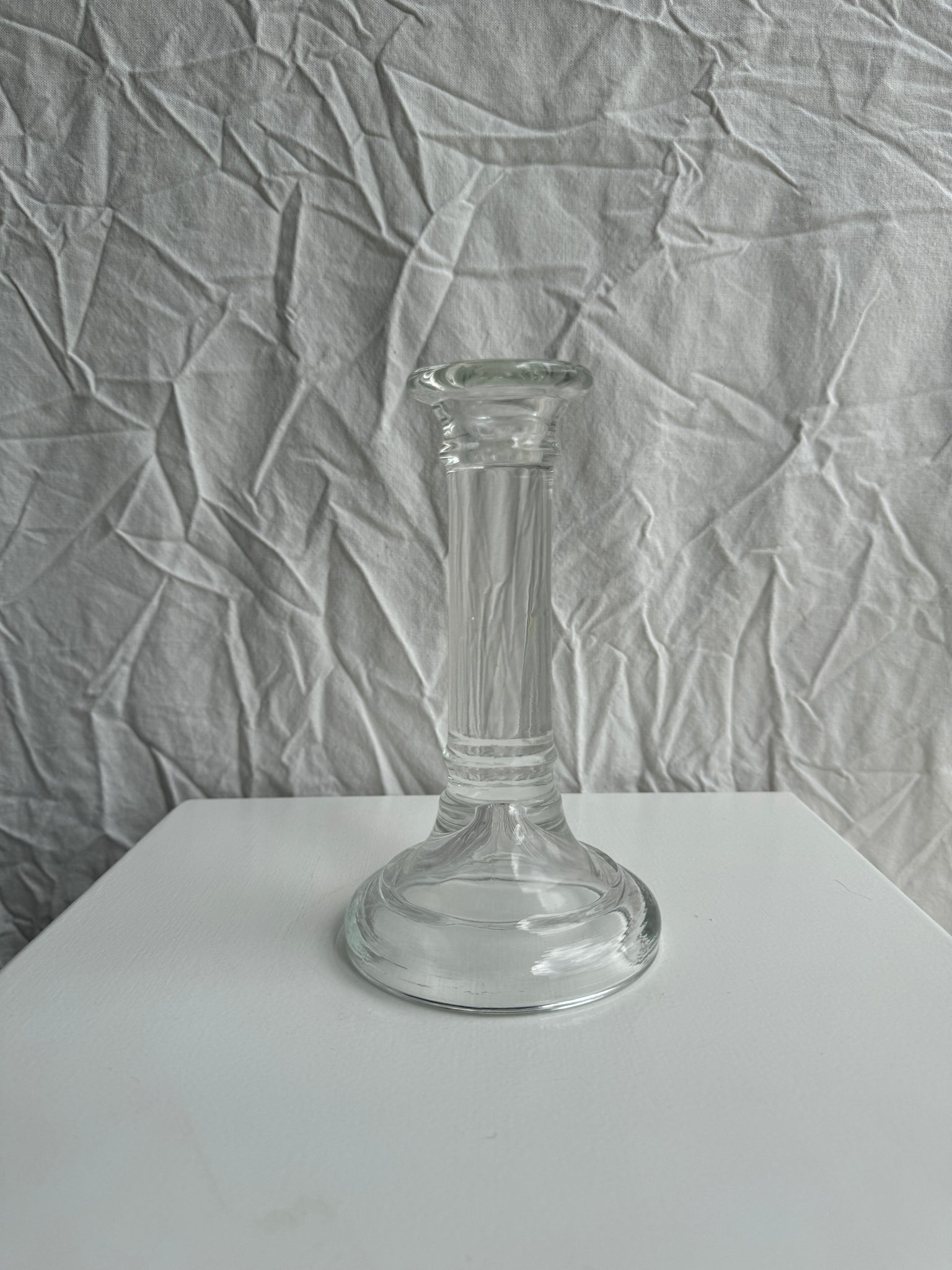 Bougeoir en verre