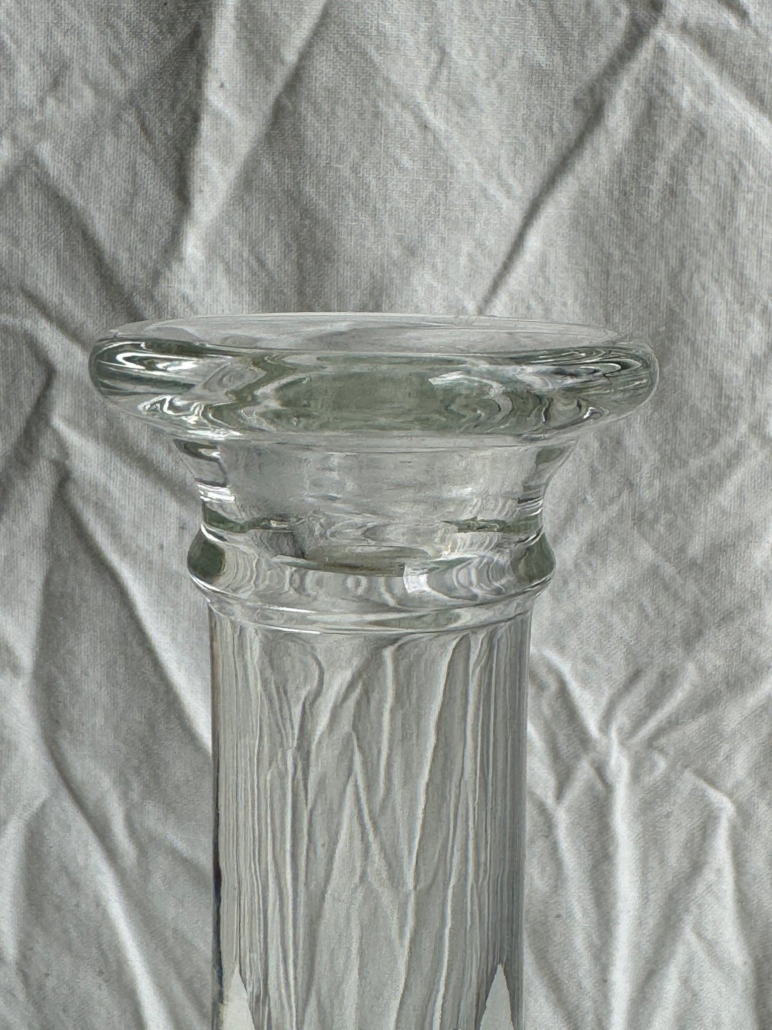 Bougeoir en verre