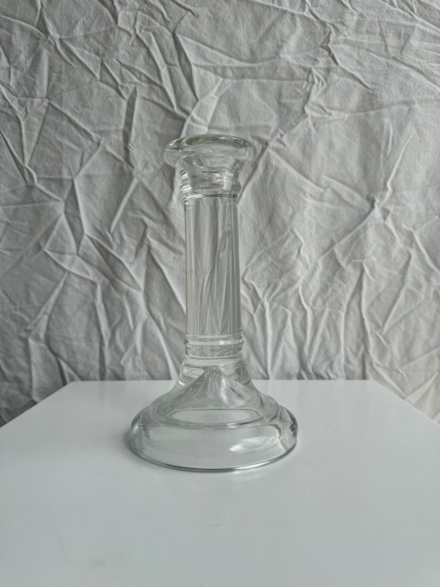 Bougeoir en verre