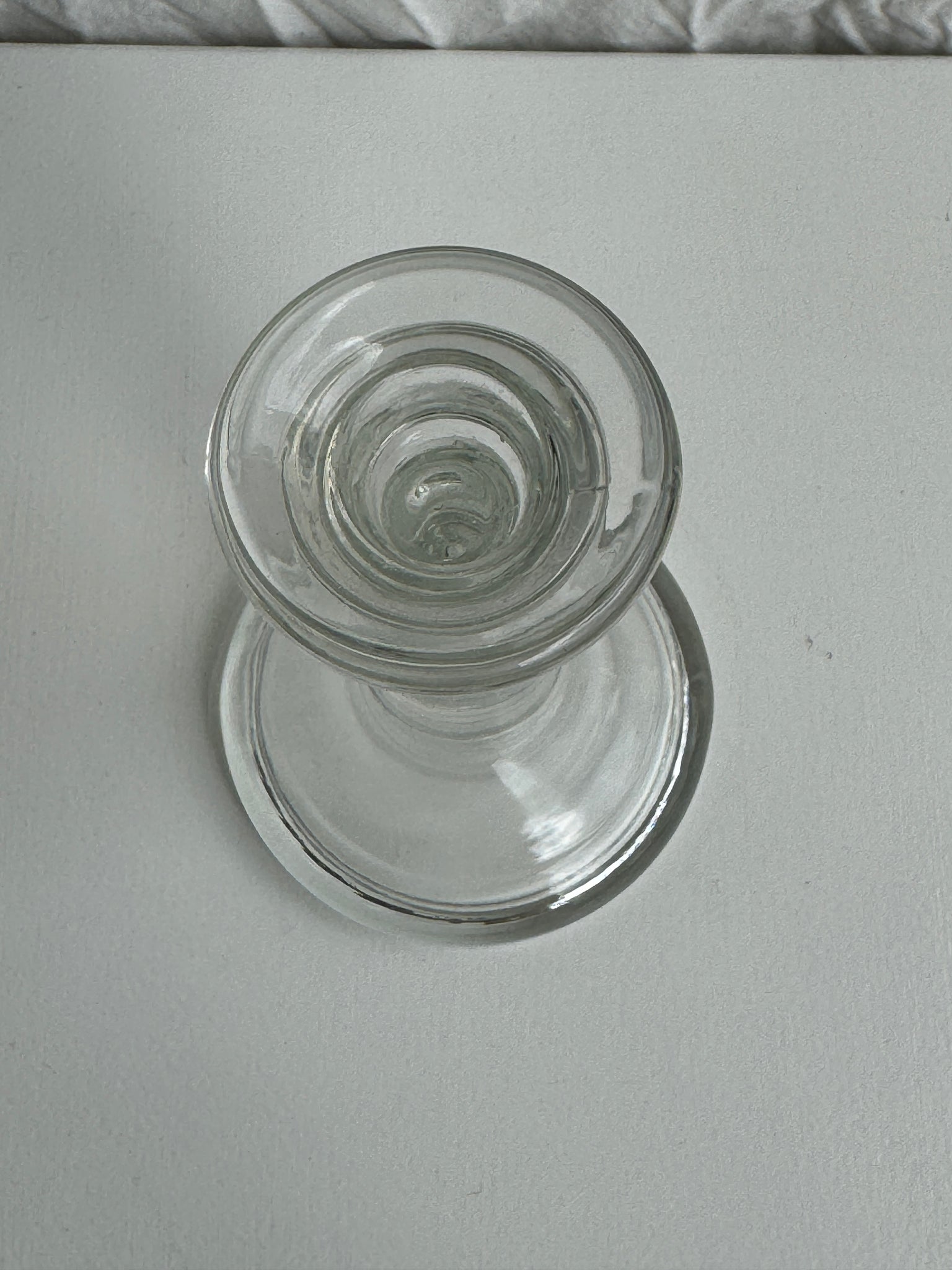 Bougeoir en verre