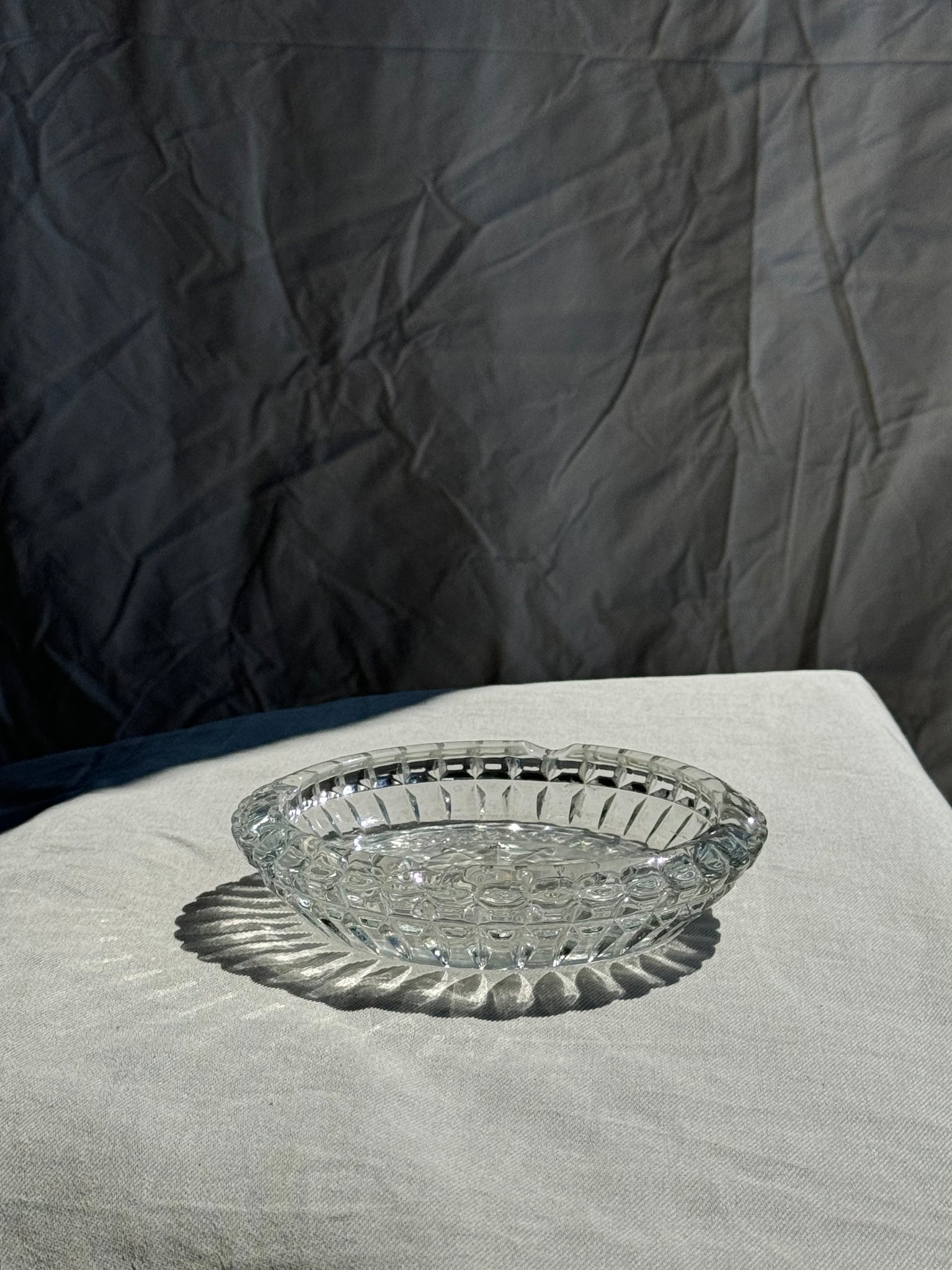 Grand cendrier en verre italien classique D:15cm