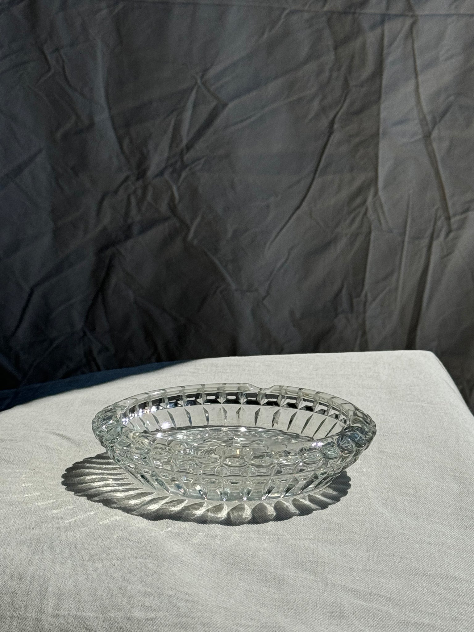 Grand cendrier en verre italien classique D:15cm