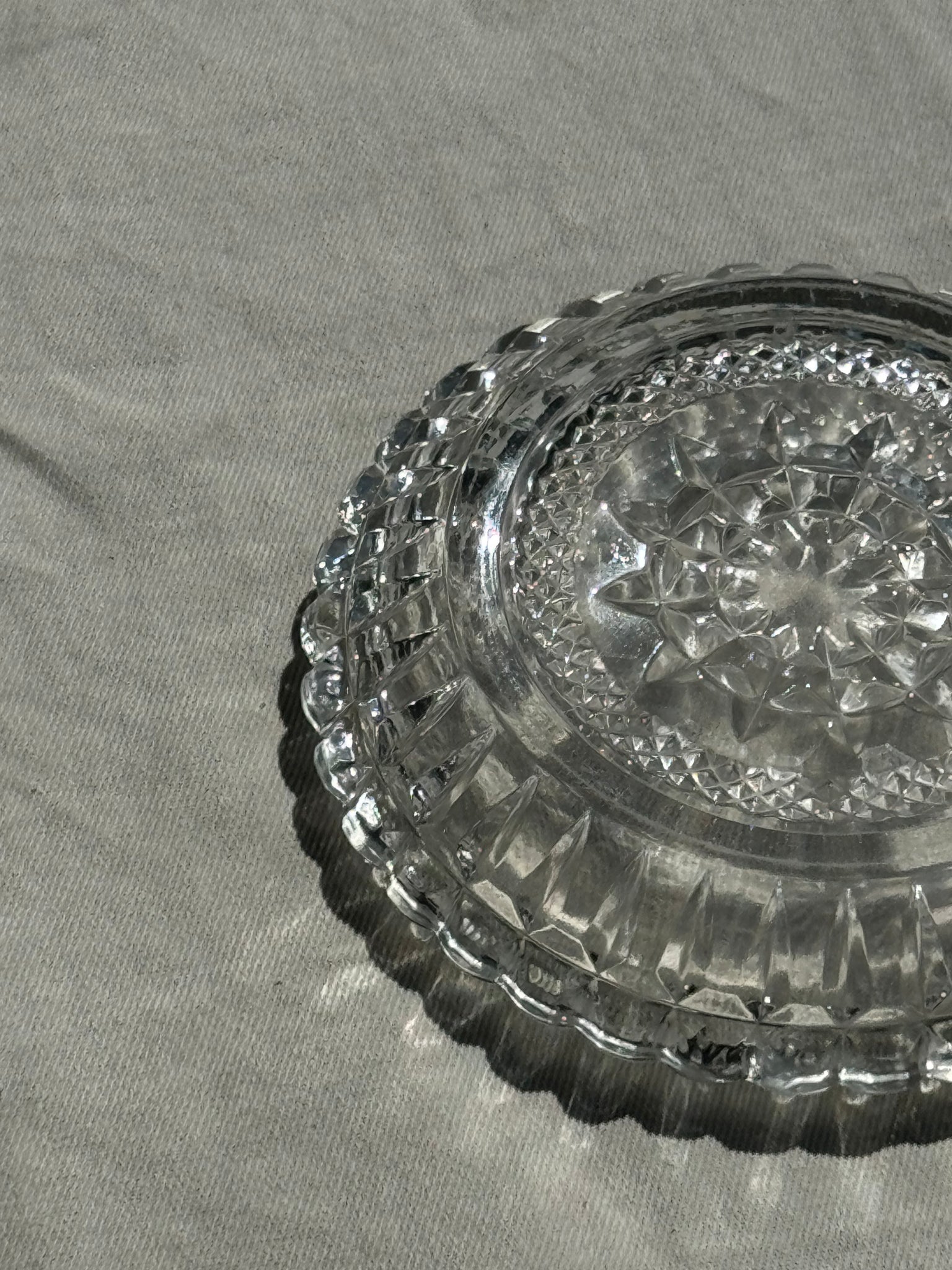 Grand cendrier en verre italien classique D:15cm