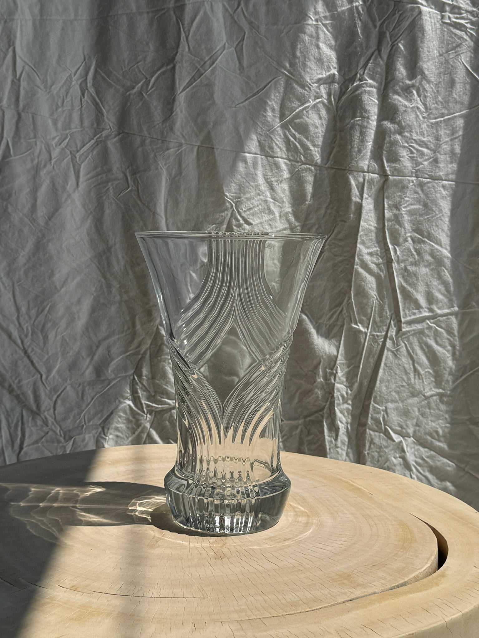 Grand vase en verre géométrique H30