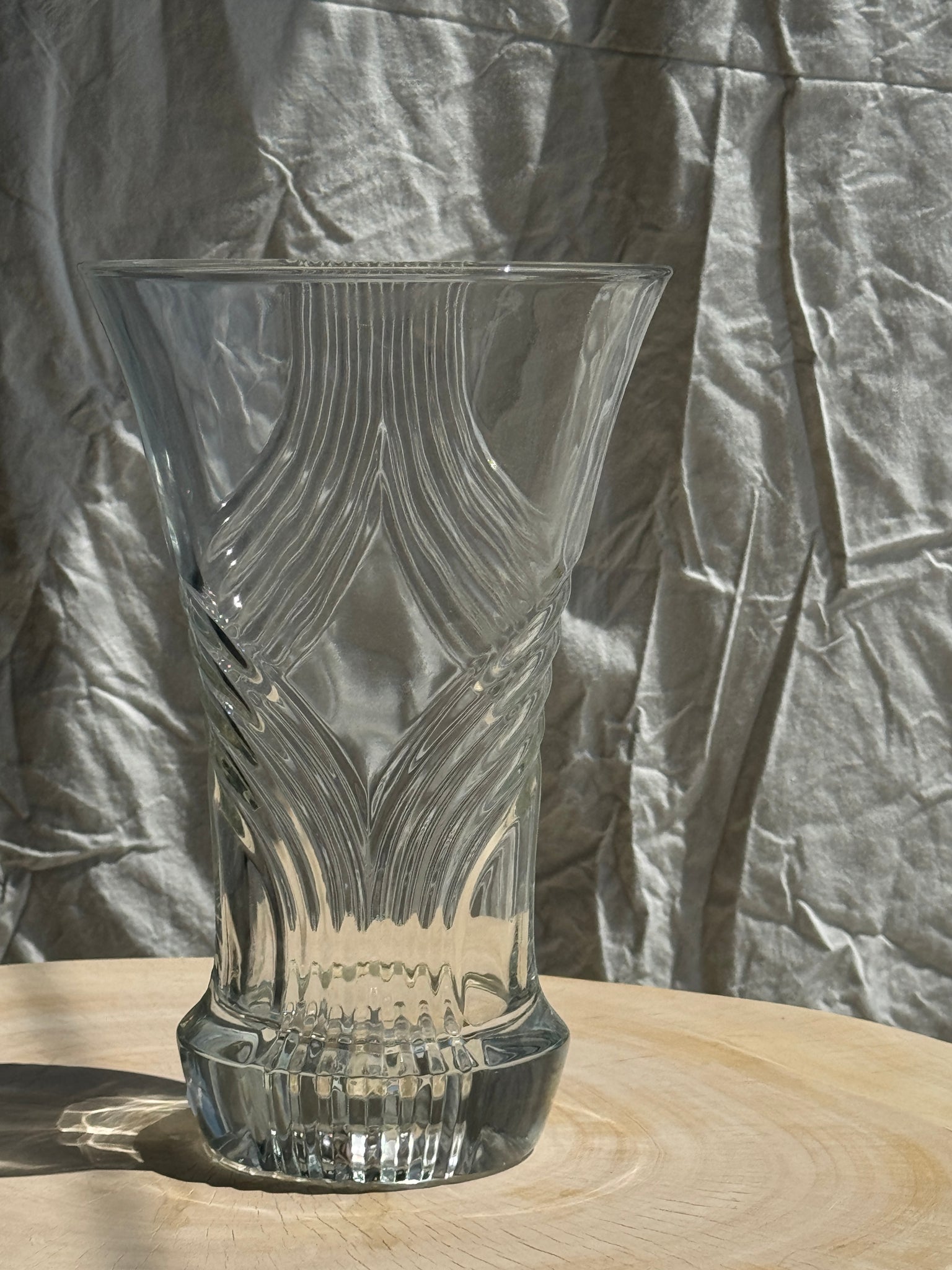 Grand vase en verre géométrique H30