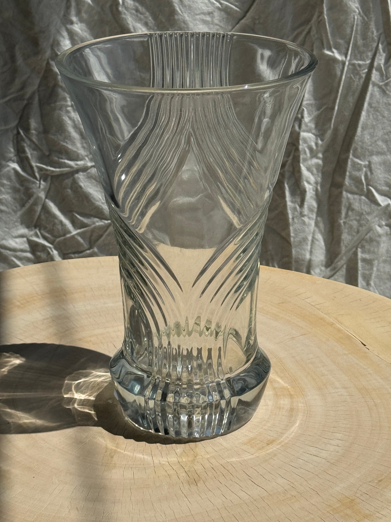 Grand vase en verre géométrique H30