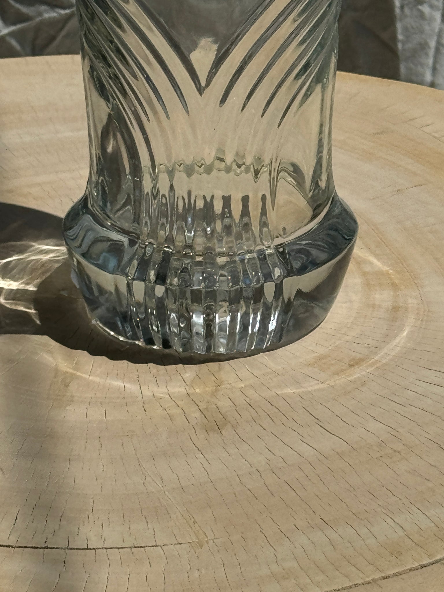 Grand vase en verre géométrique H30