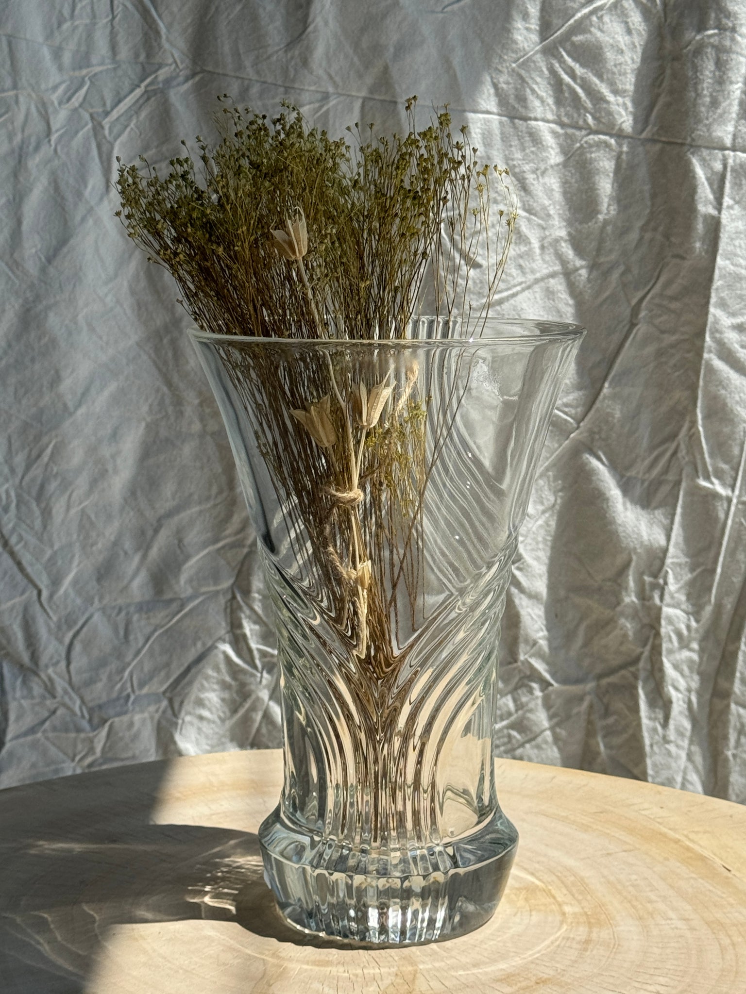 Grand vase en verre géométrique H30