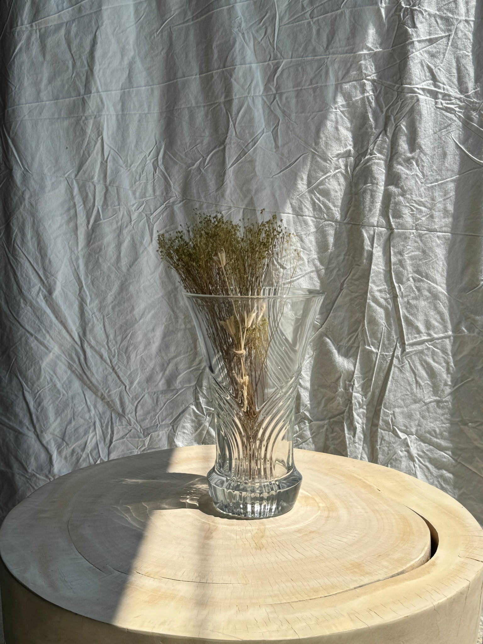 Grand vase en verre géométrique H30