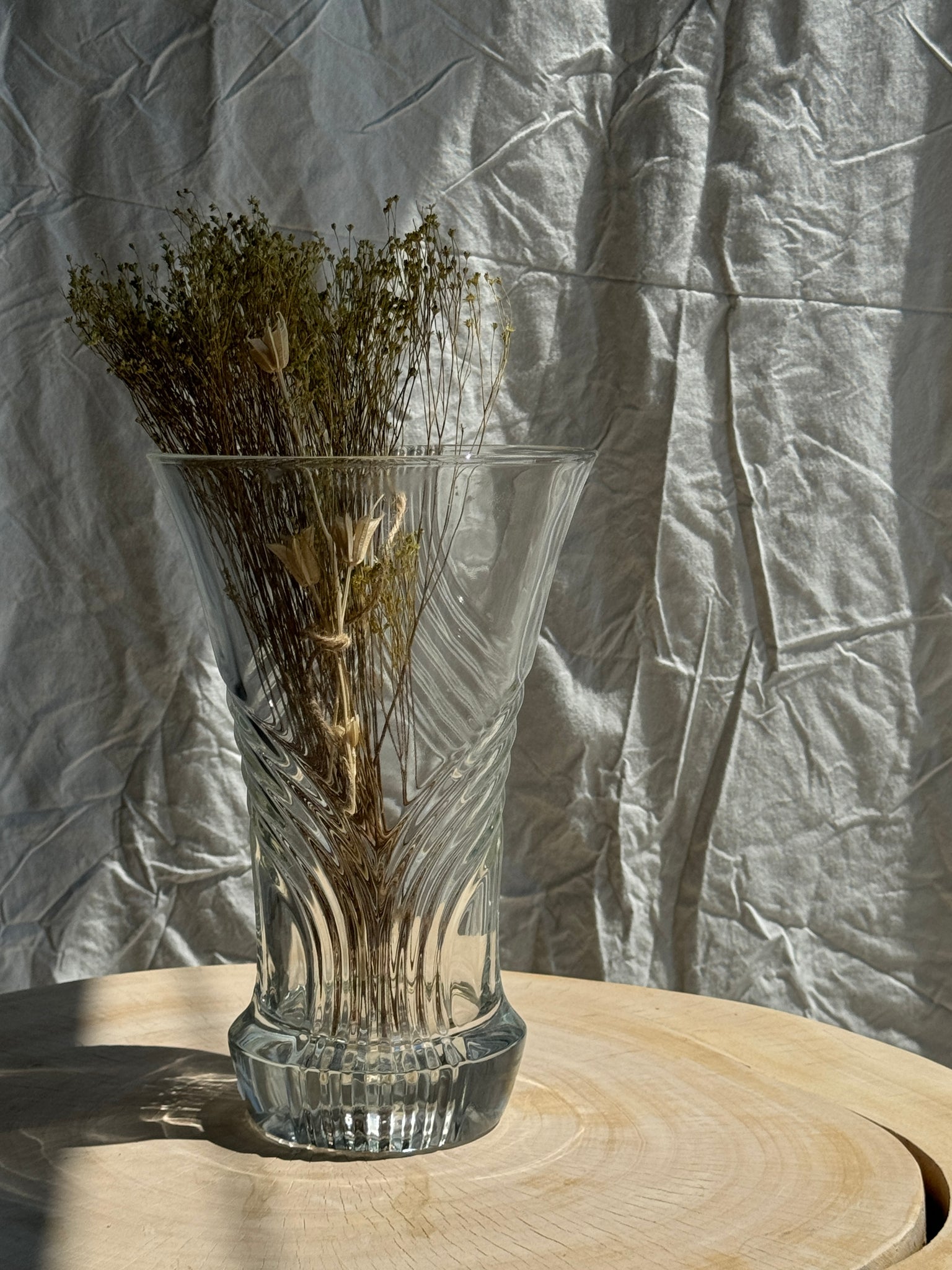 Grand vase en verre géométrique H30