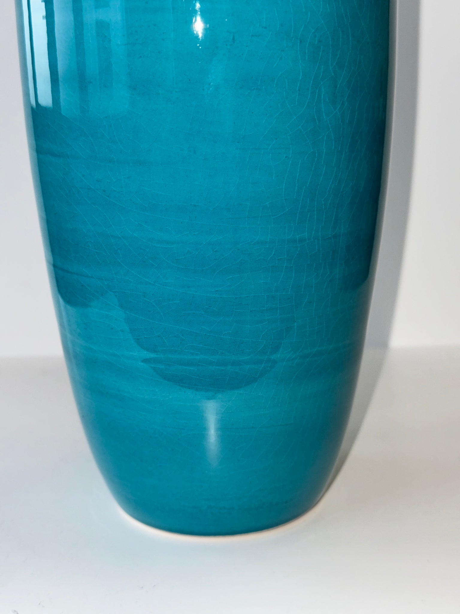 Vase bleu turquoise H25,5