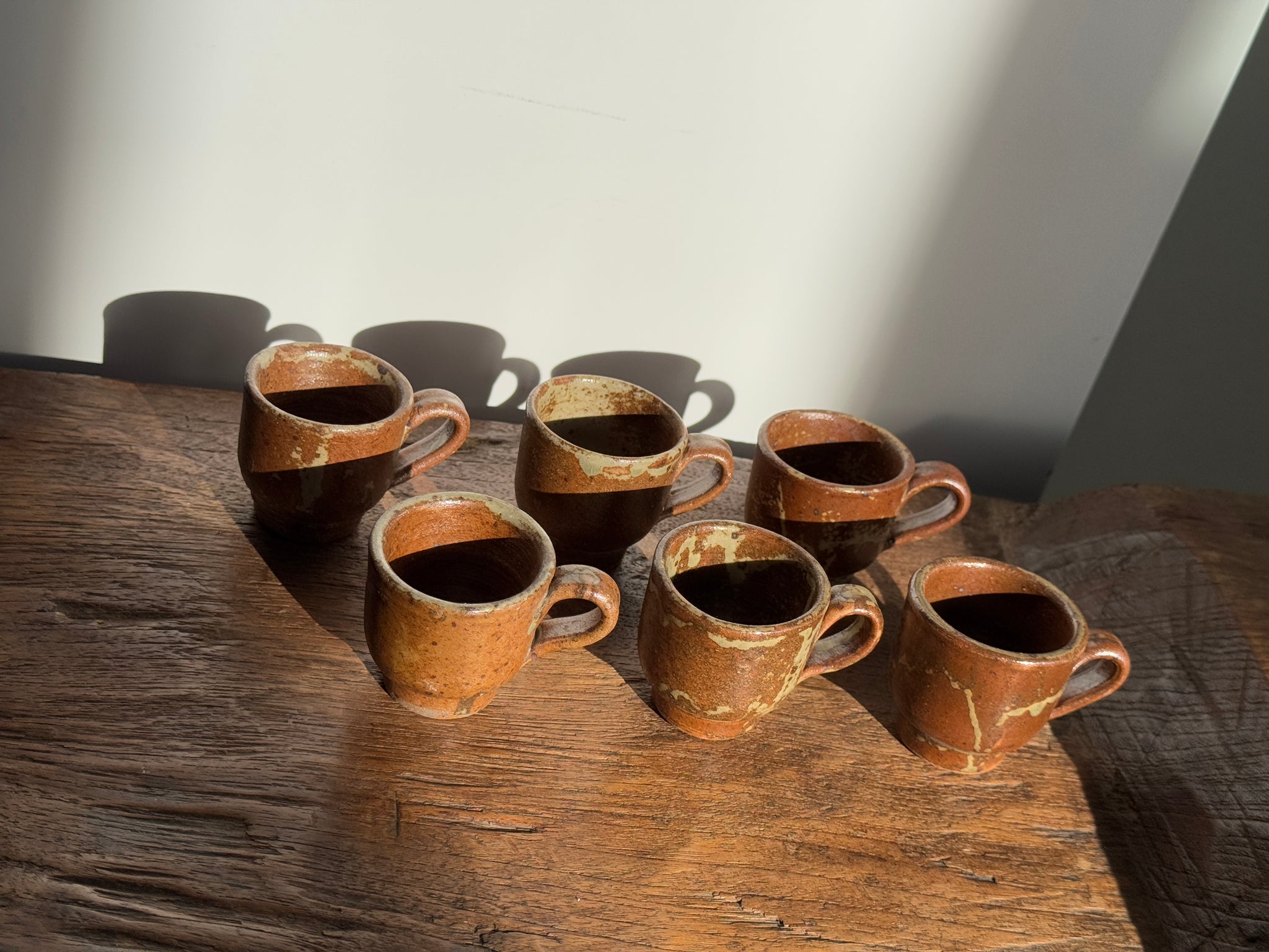 Ensemble de 6 mini tasses à café en grès