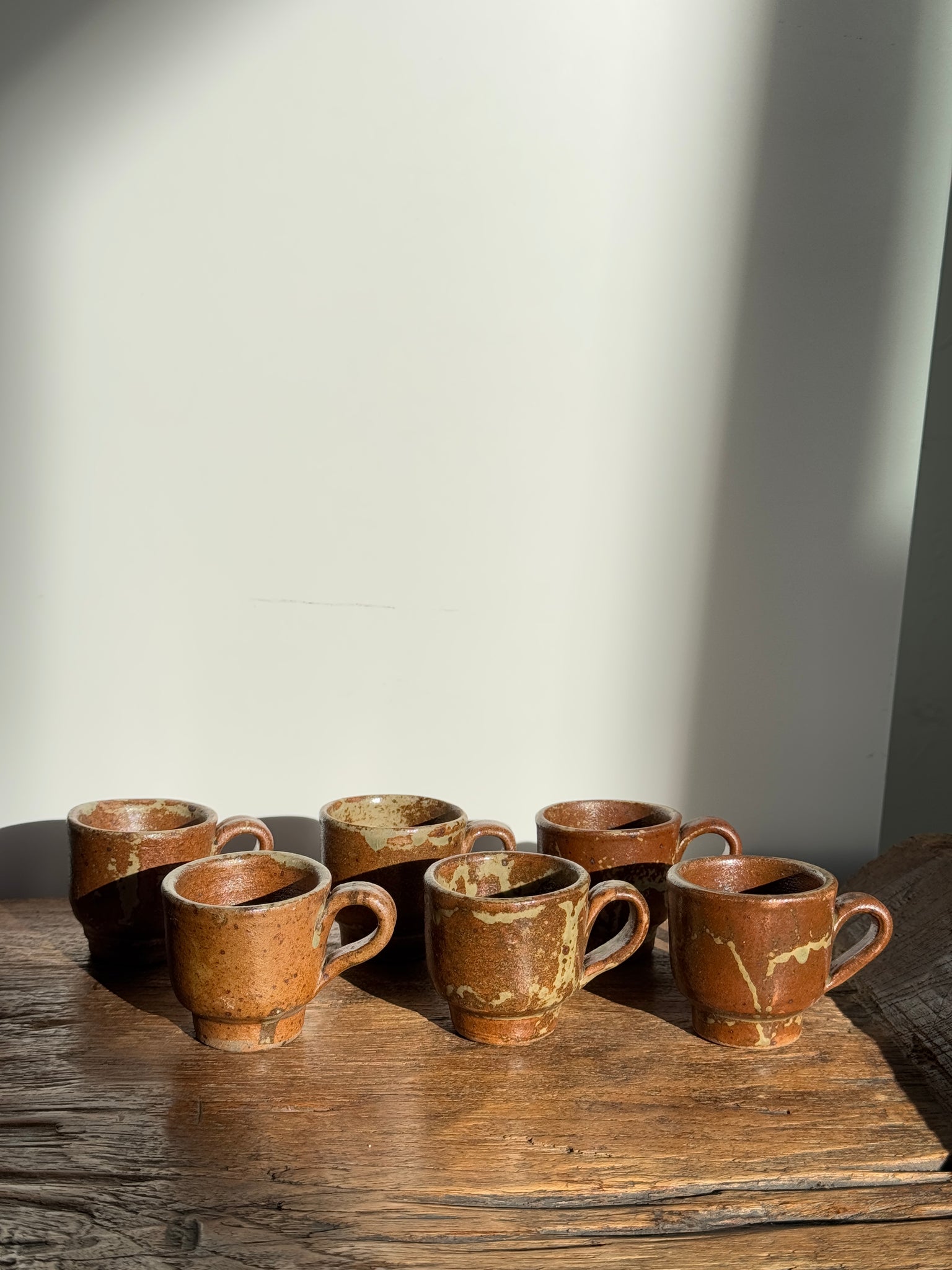 Ensemble de 6 mini tasses à café en grès