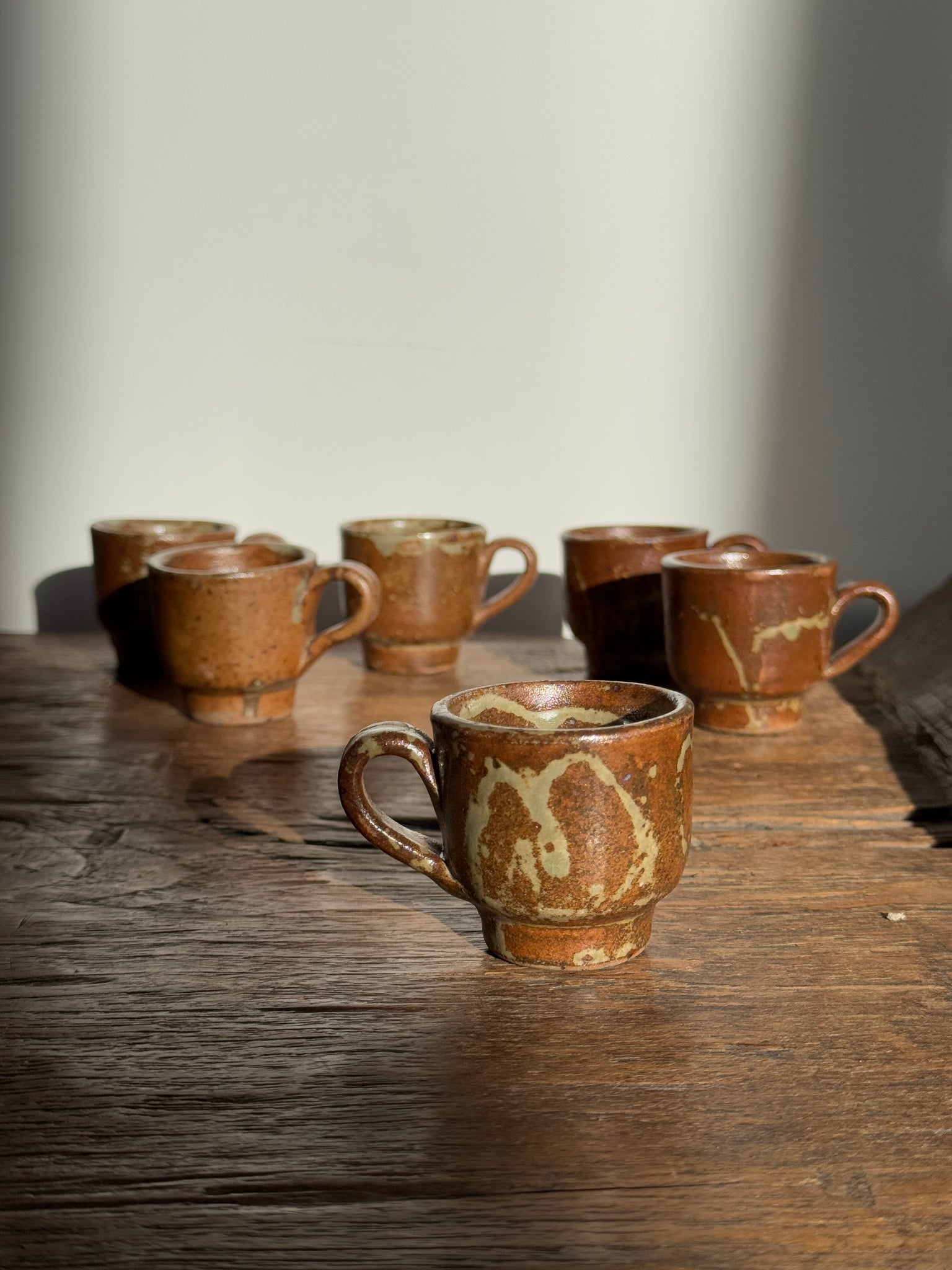 Ensemble de 6 mini tasses à café en grès
