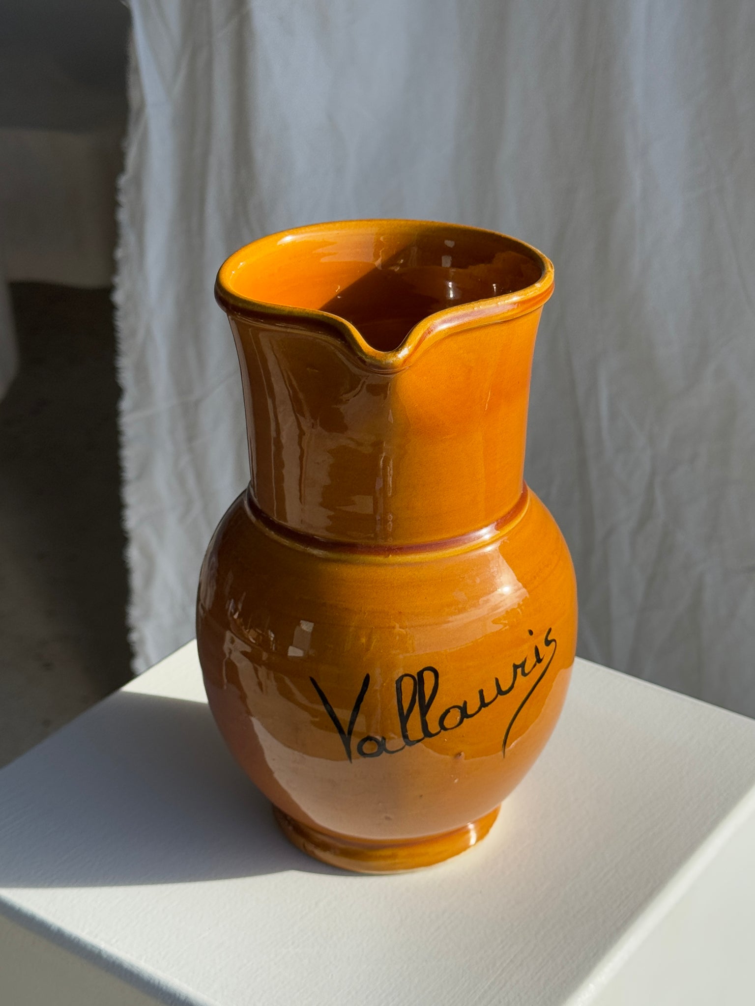 Grande carafe Vallauris marron clair H21