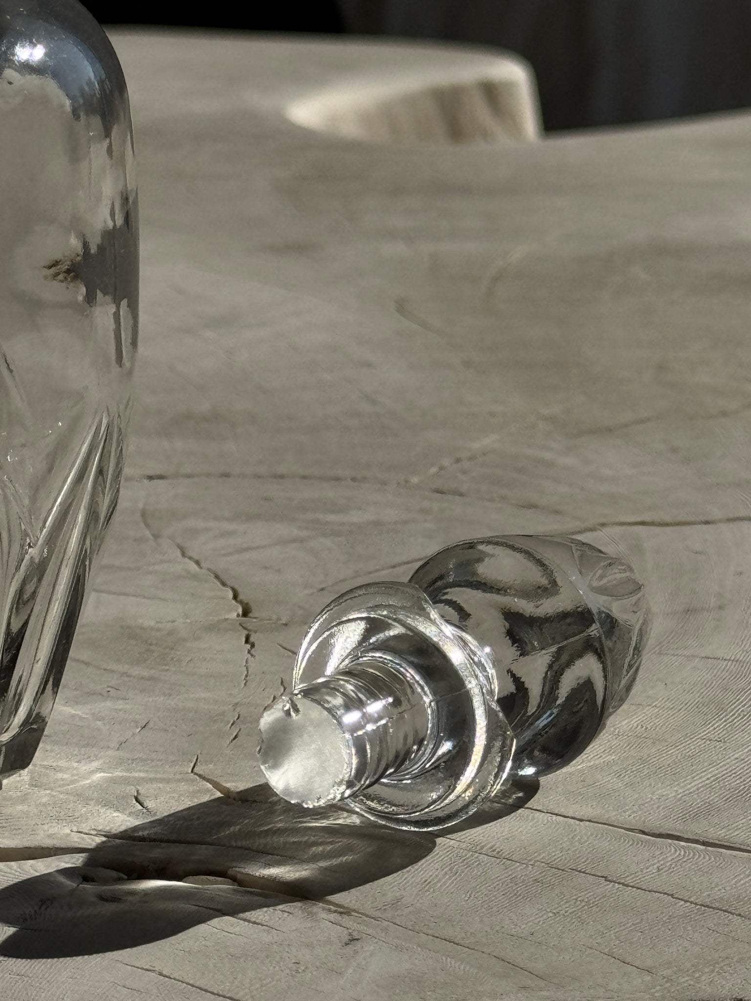 Petit flacon en verre avec bouchon