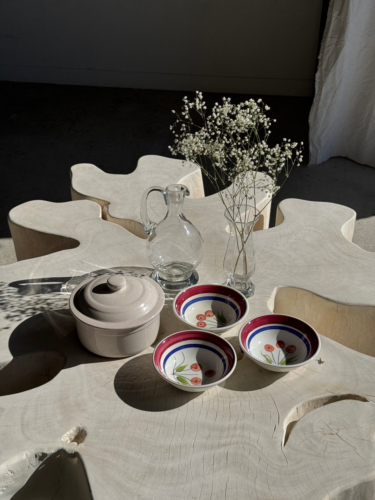 Cocotte blanche mouchetée Digoin France D19