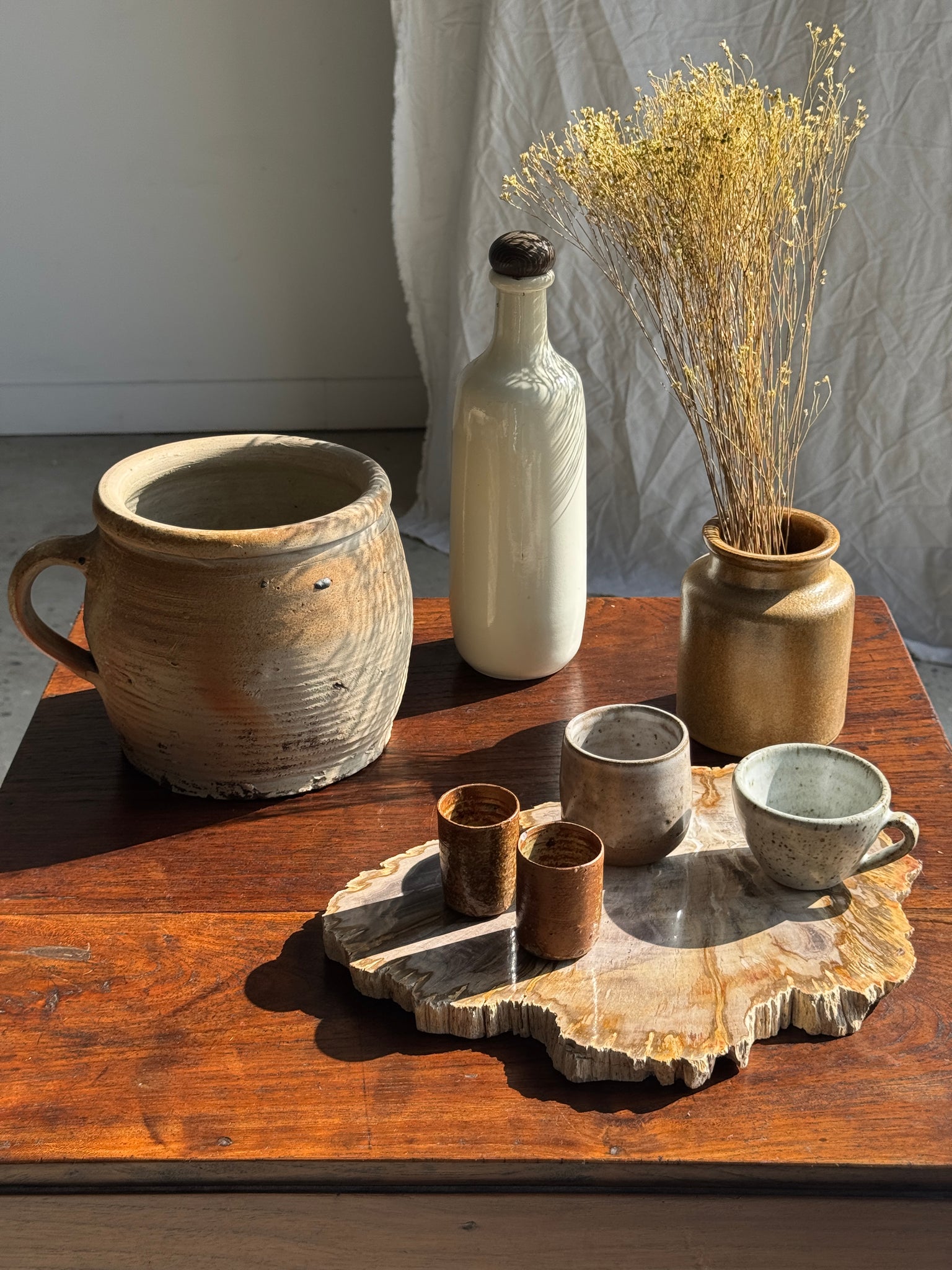 Duo de petites tasses à expresso en grès H5,5