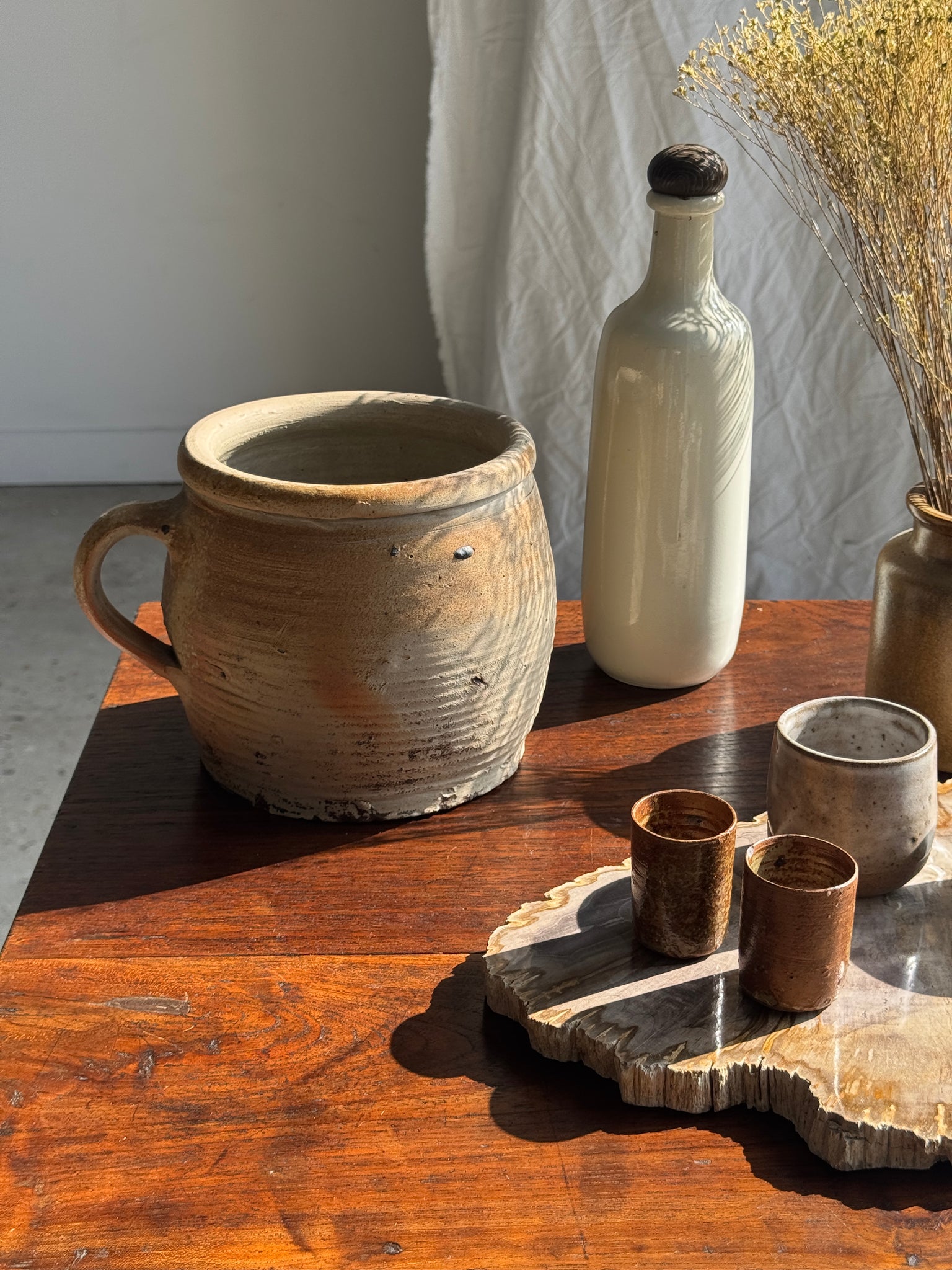 Duo de petites tasses à expresso en grès H5,5