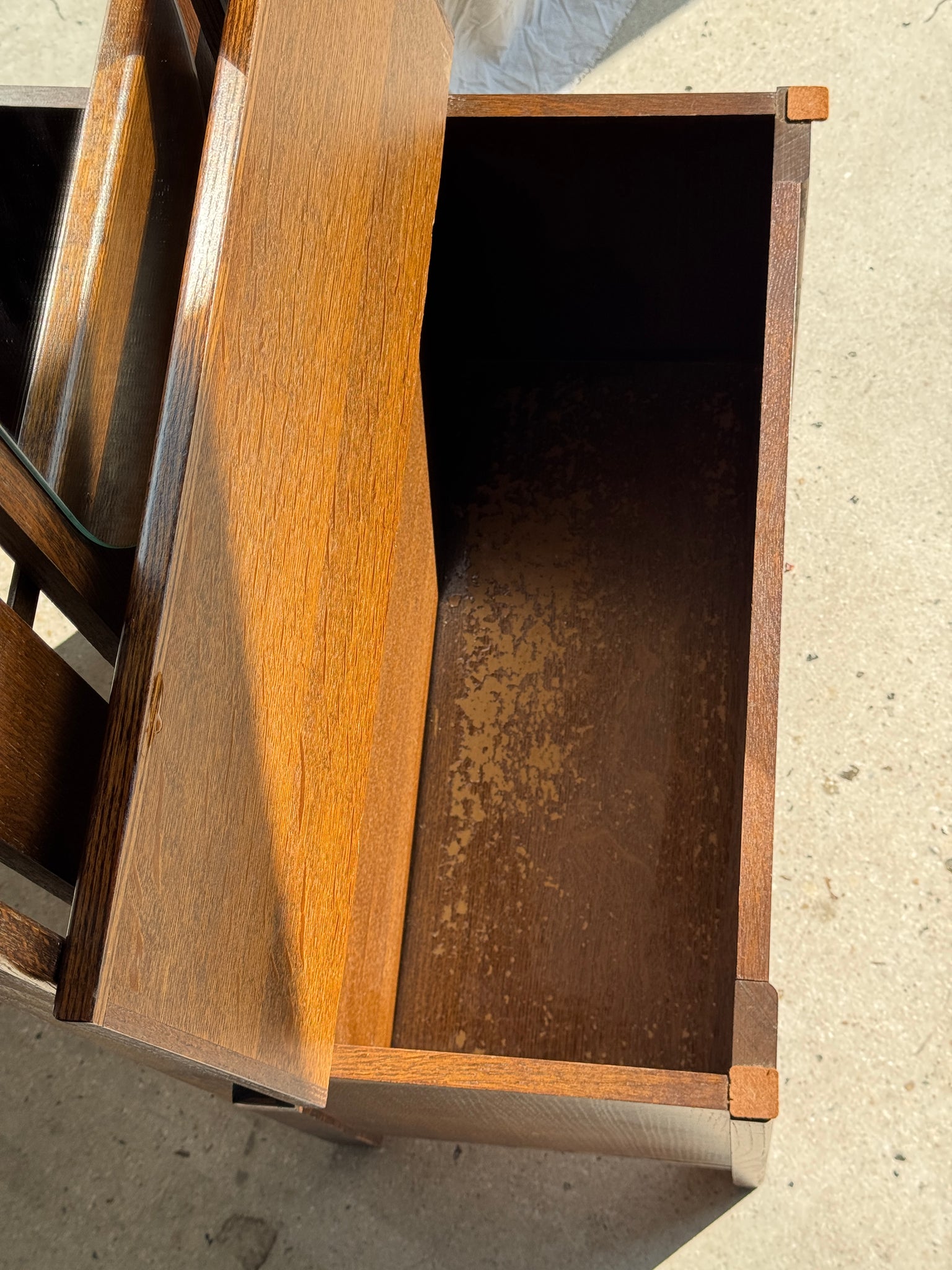 Meuble porte-manteau avec miroir, patères et petit coffre H182 L65 P33
