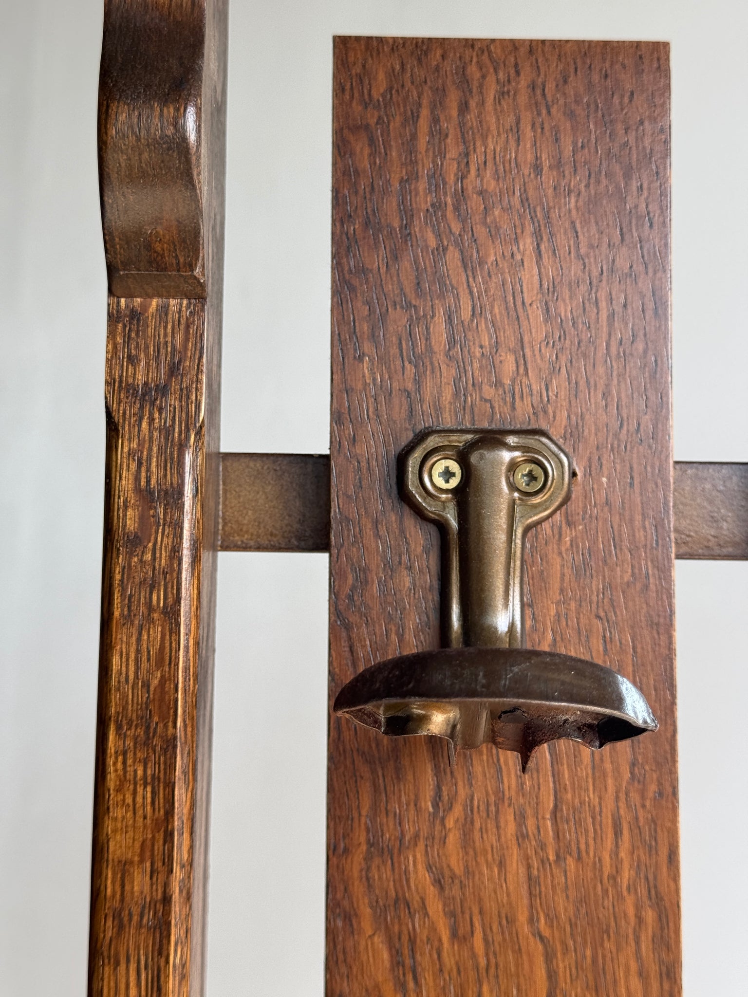 Meuble porte-manteau avec miroir, patères et petit coffre H182 L65 P33