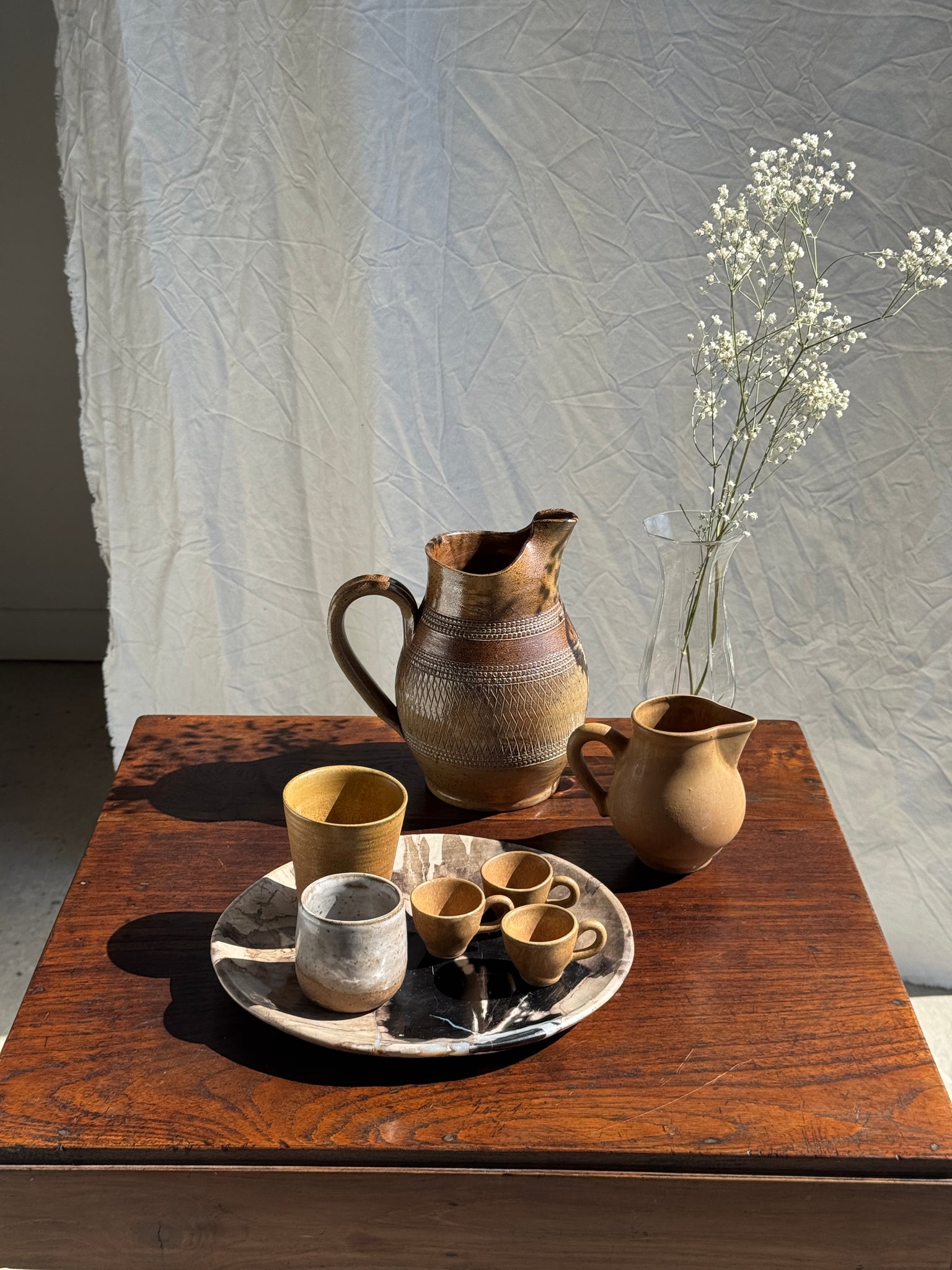 Lot de 8 mini tasses en grès D4,5