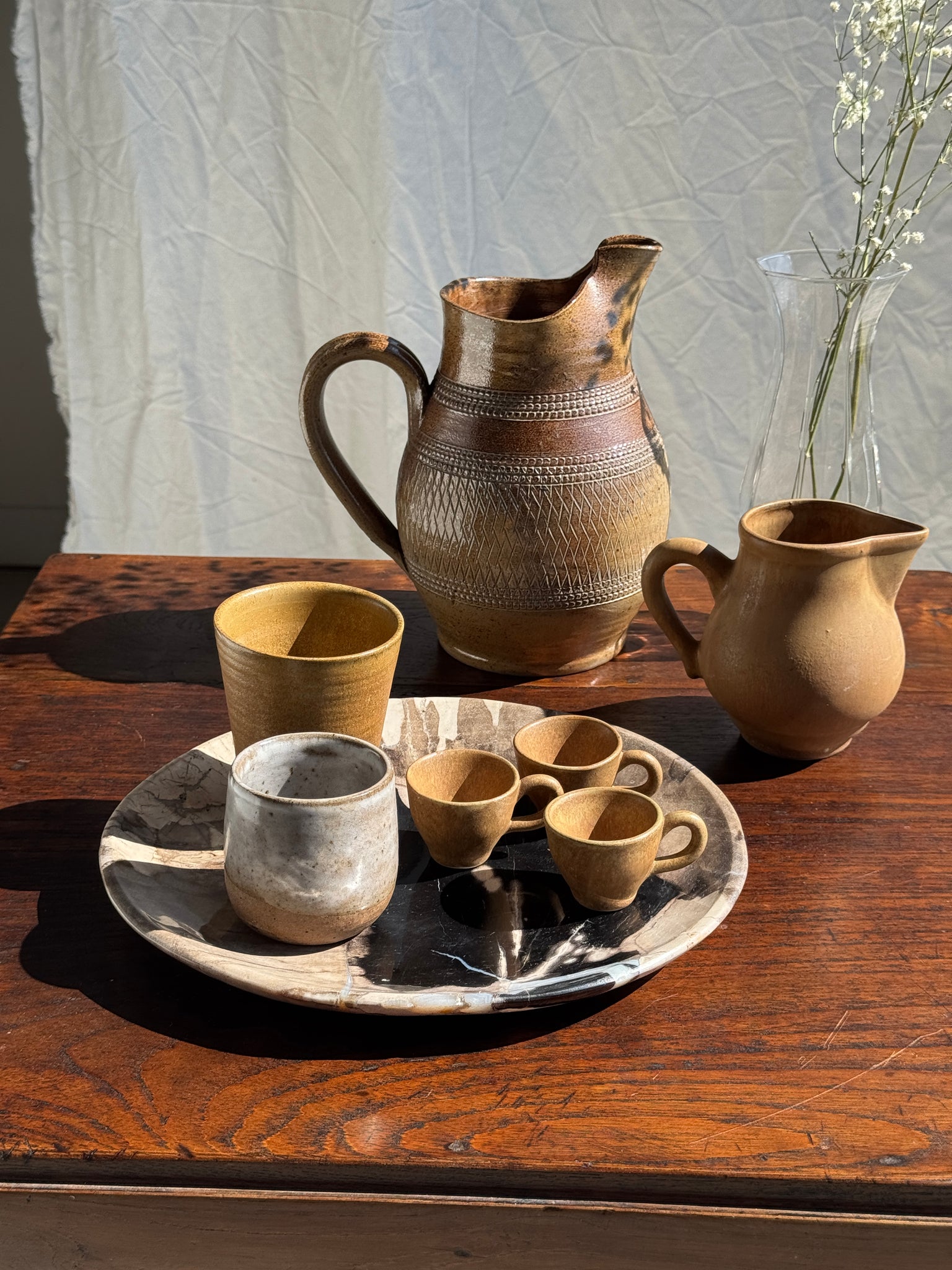 Lot de 8 mini tasses en grès D4,5