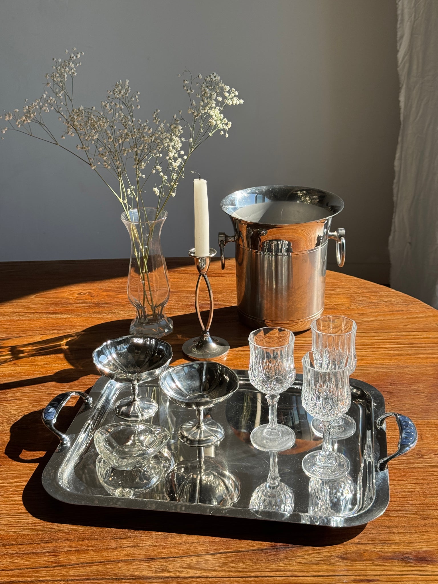 Petit seau à champagne évasé 2 boucles H20,5