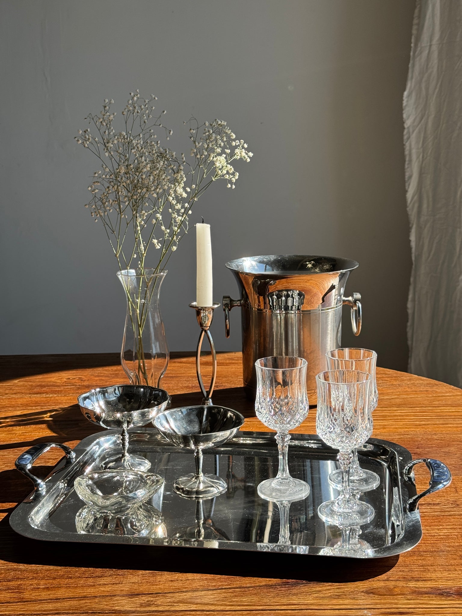 Petit seau à champagne évasé 2 boucles H20,5