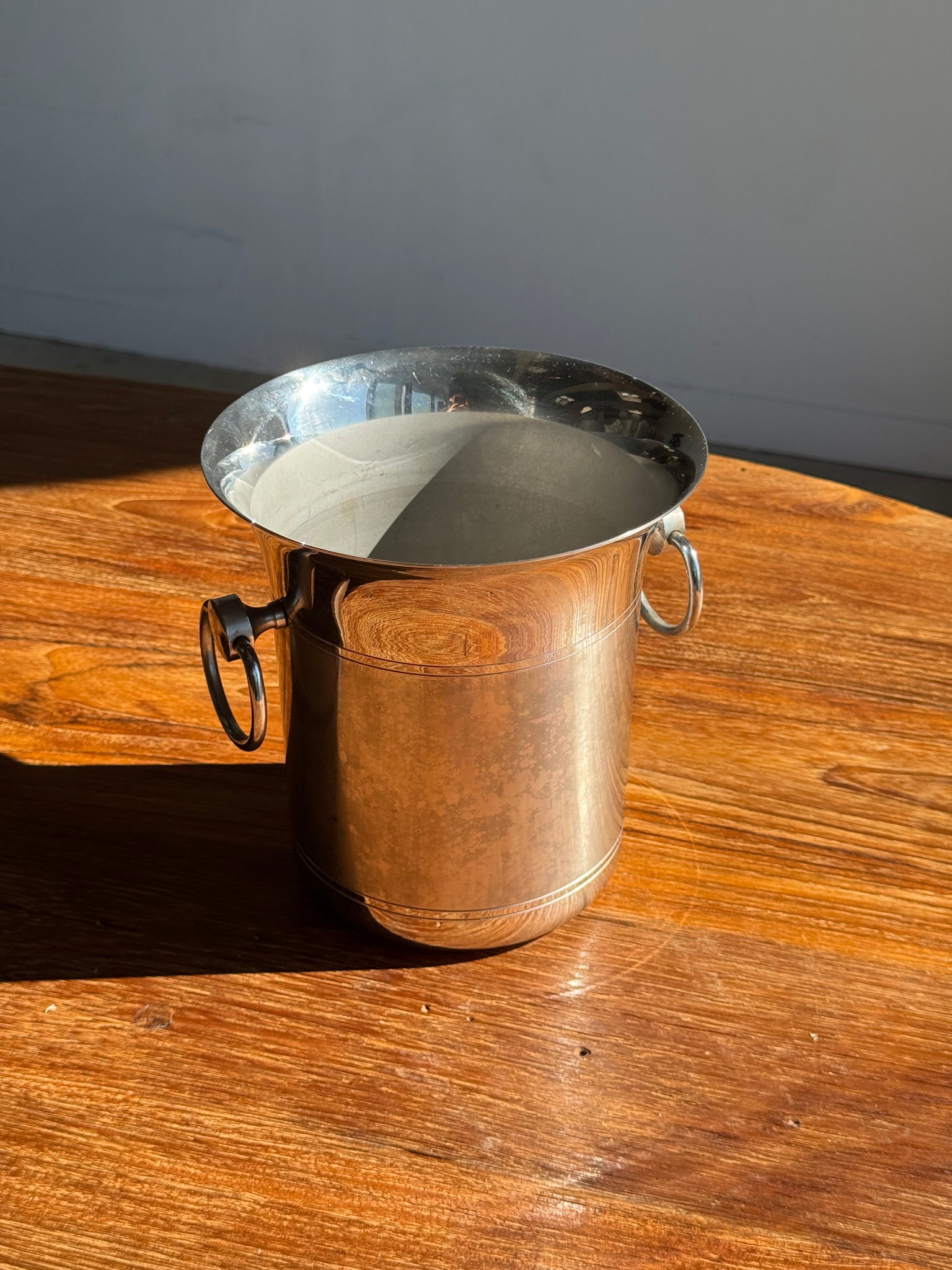 Petit seau à champagne évasé 2 boucles H20,5