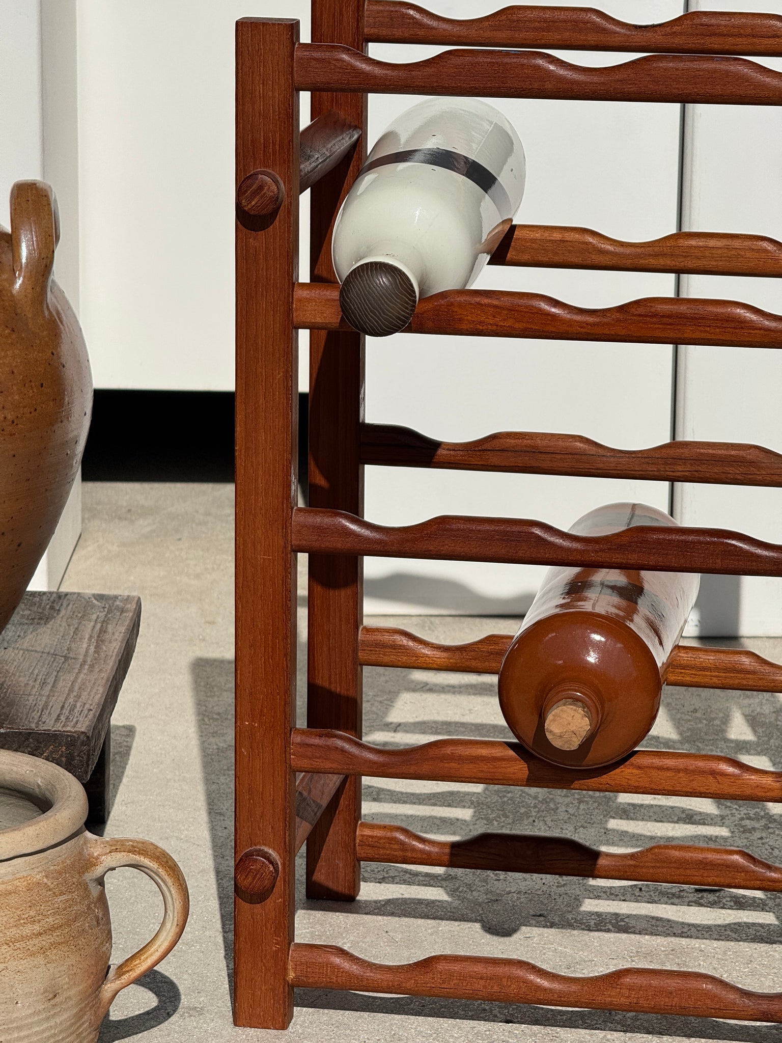 Porte bouteille en bois, 15 bouteilles