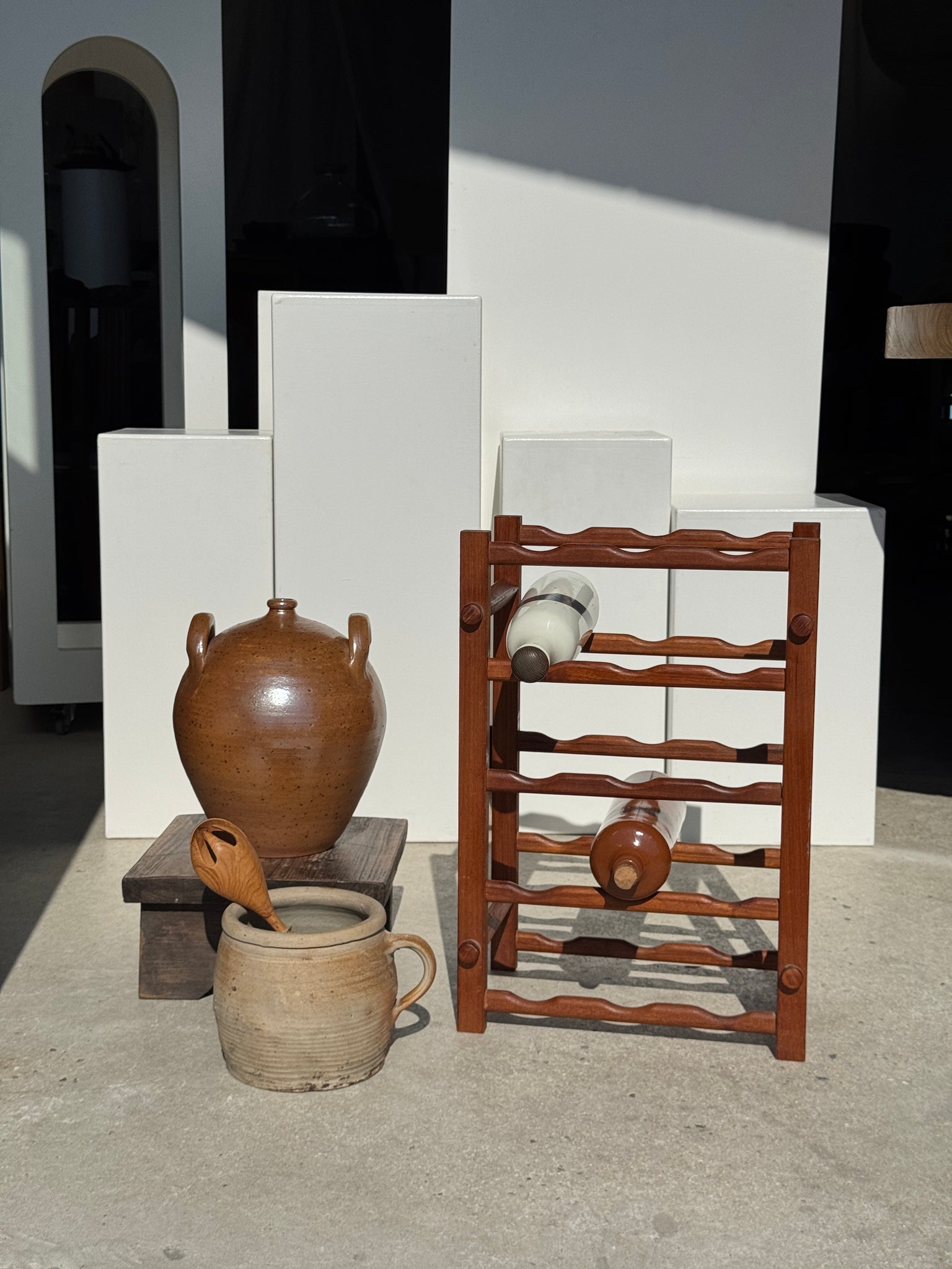 Porte bouteille en bois, 15 bouteilles