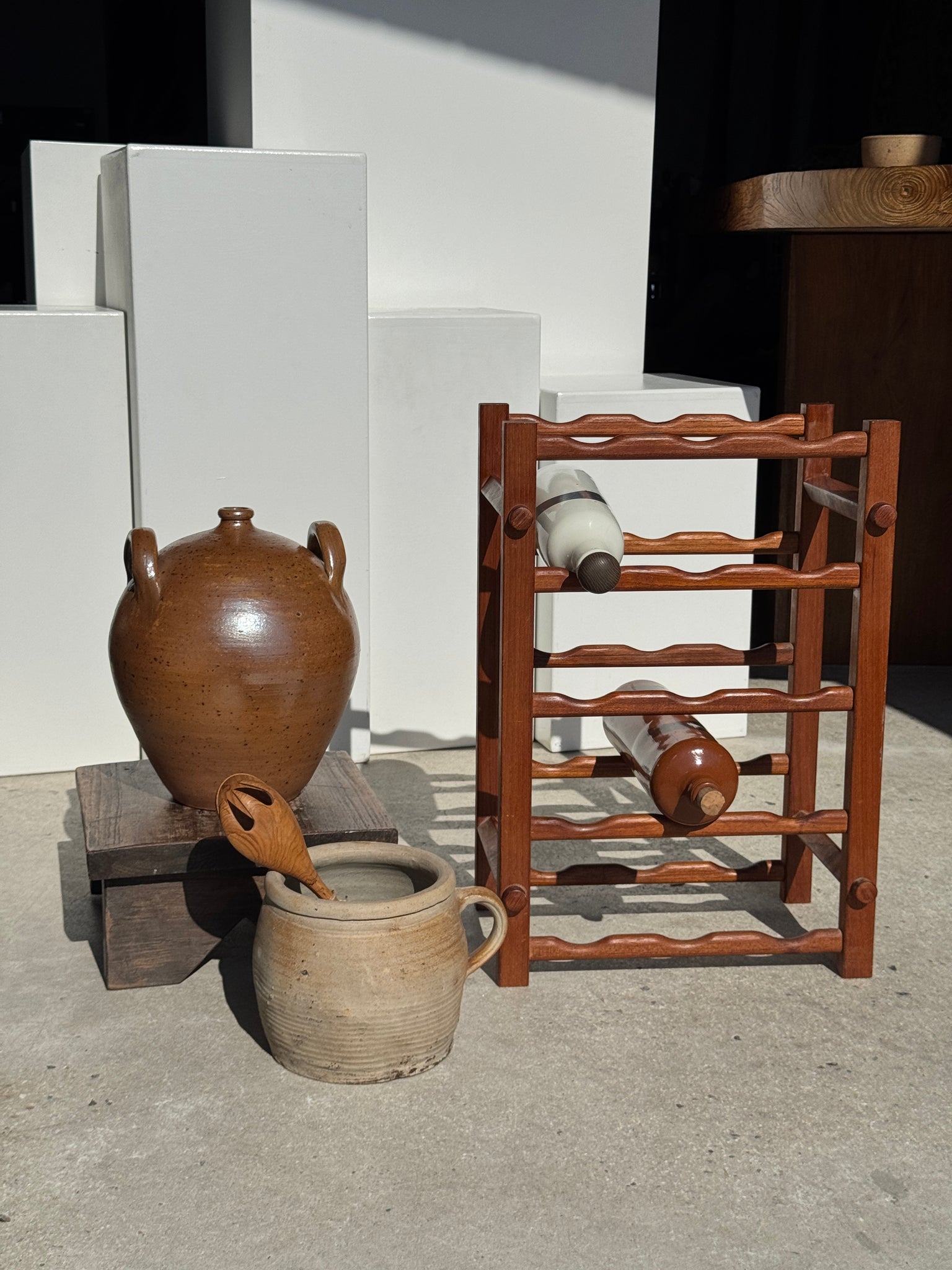 Porte bouteille en bois, 15 bouteilles