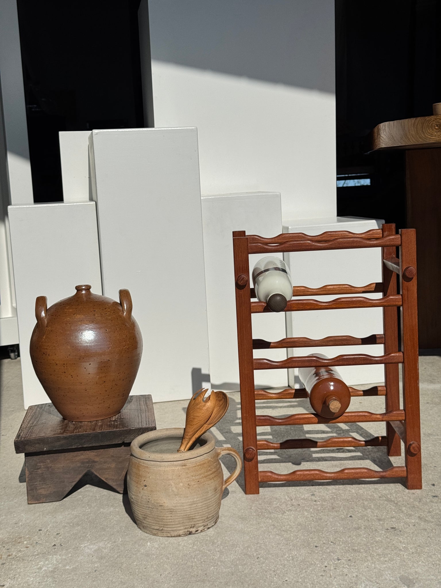 Porte bouteille en bois, 15 bouteilles