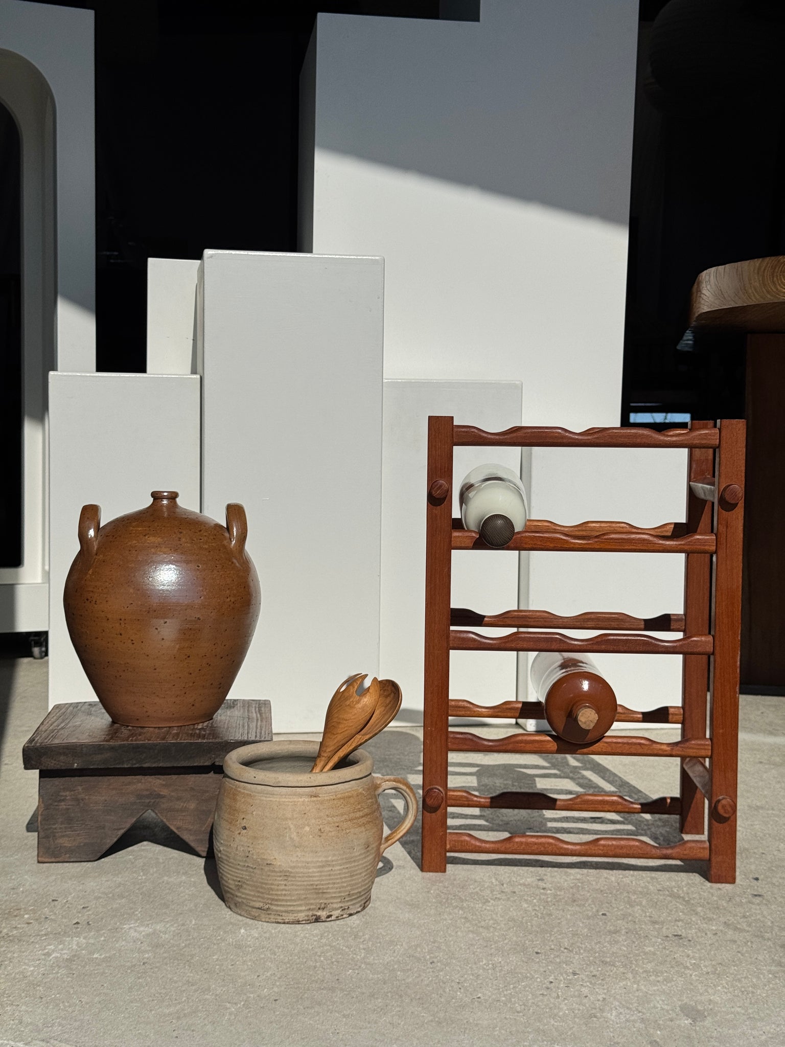 Porte bouteille en bois, 15 bouteilles