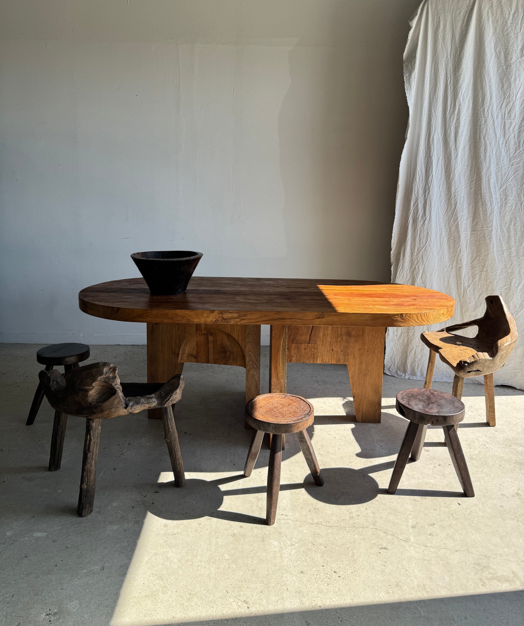 Immense table en teck massif 2m10x1m