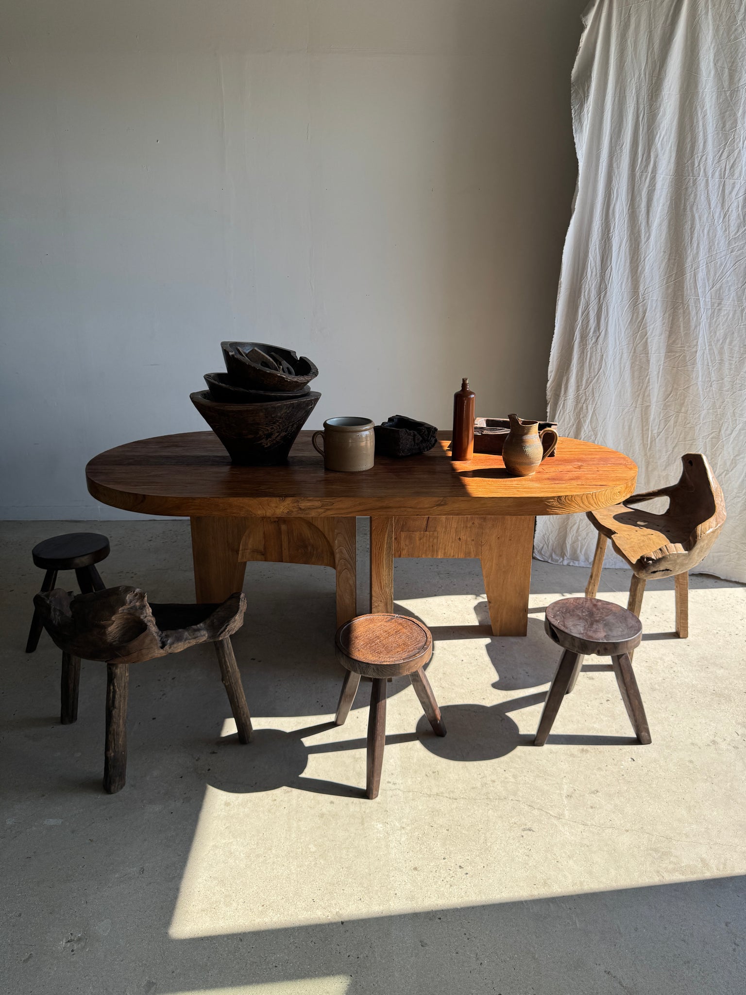 Immense table en teck massif 2m10x1m